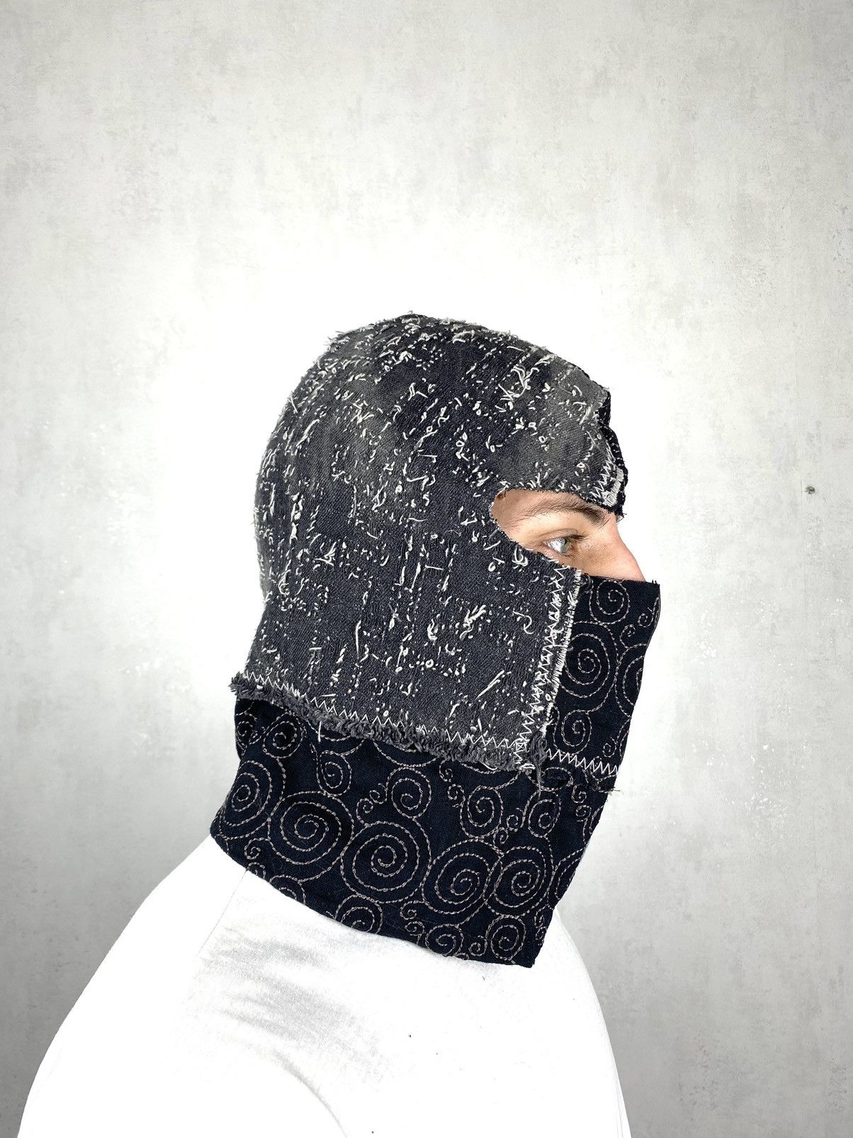 Japanese Brand Rare! Vintage Japanese Patchwork Balaclava Kapital Style Size ONE SIZE - 5 Thumbnail
