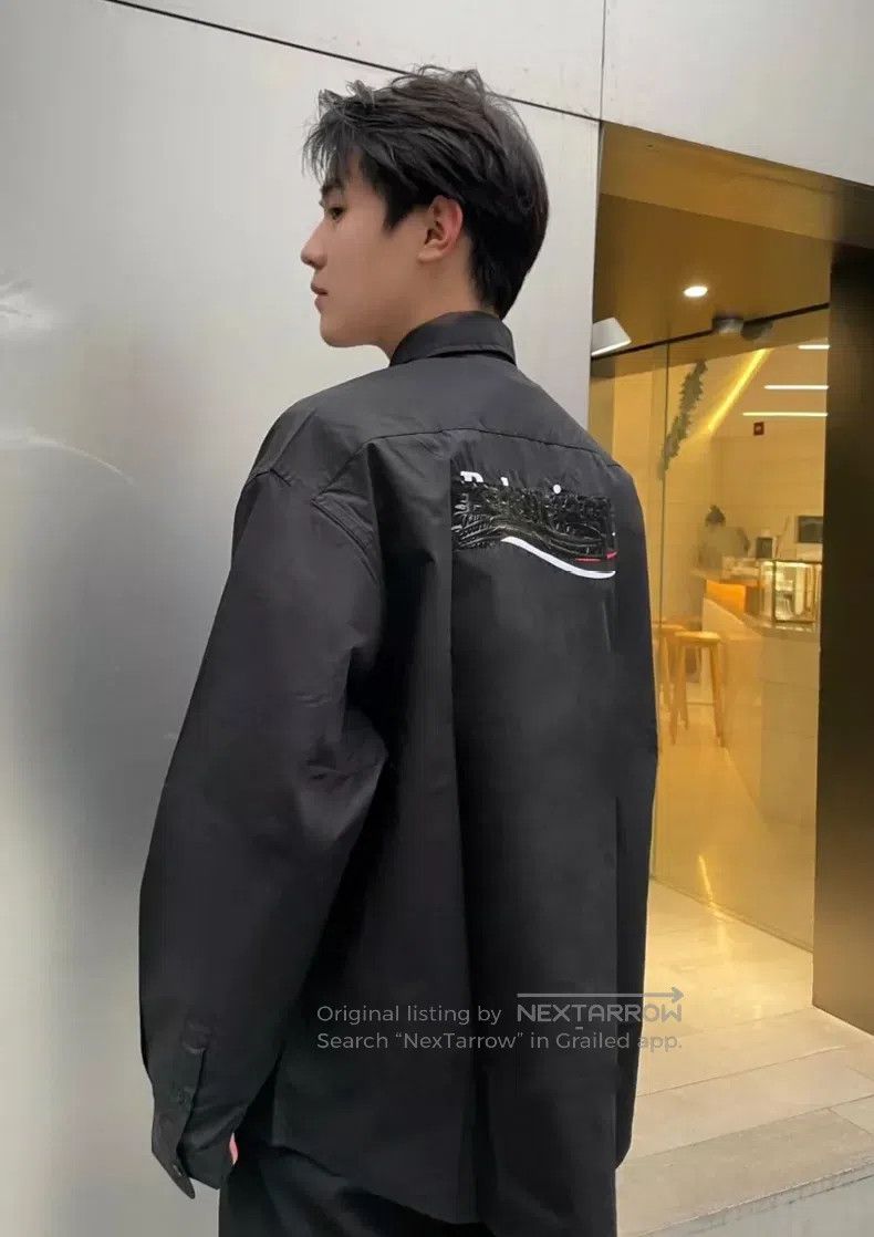 Balenciaga Balenciaga Black tape to block the waves Coke shirt coat Size US XXS / EU 40 - 9 Thumbnail
