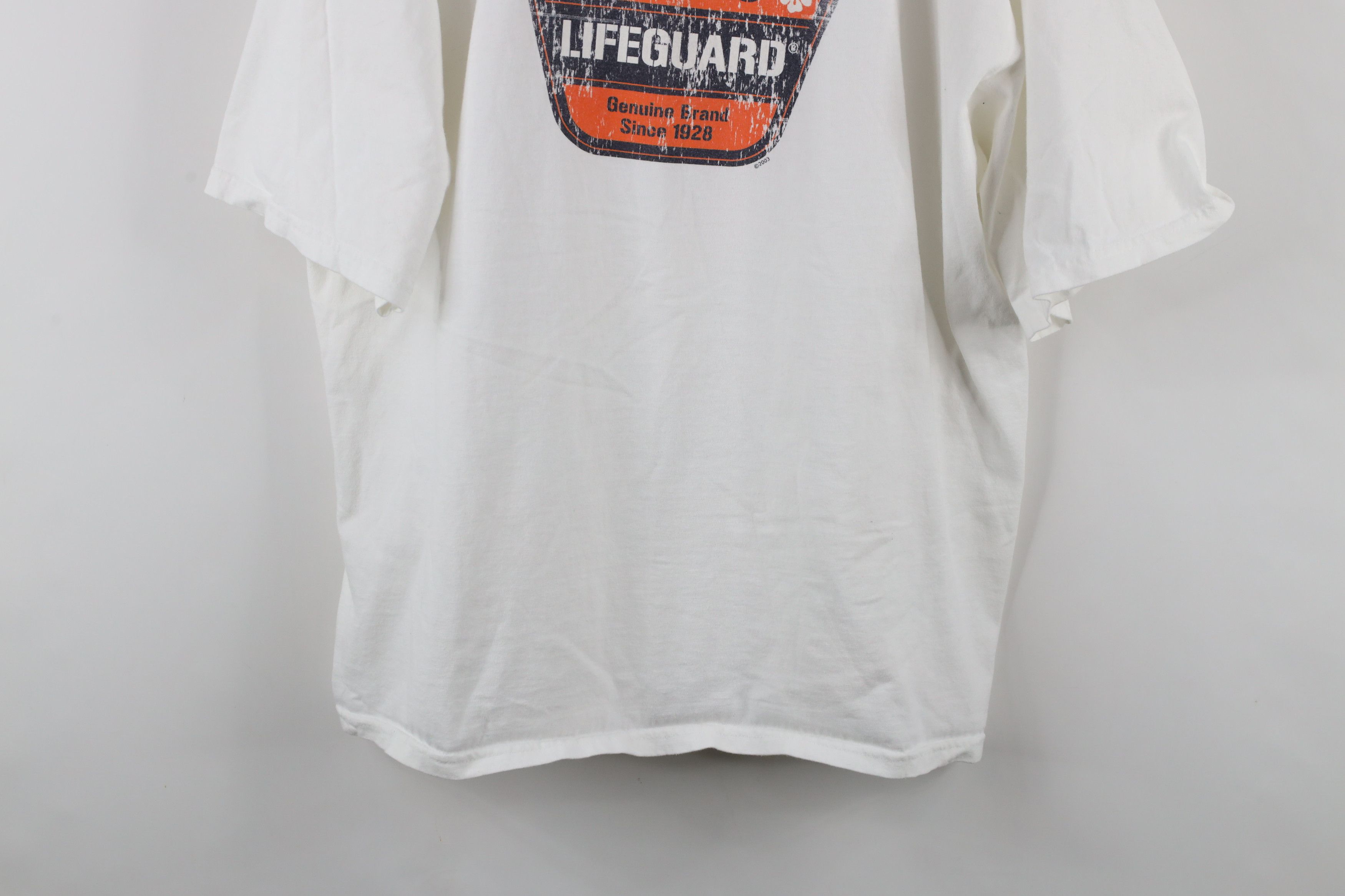 Speedo × Vintage Vintage Y2K 2003 Speedo Spell Lifeguard Short Sleeve T-Shirt Size US XXL / EU 58 / 5 - 3 Thumbnail