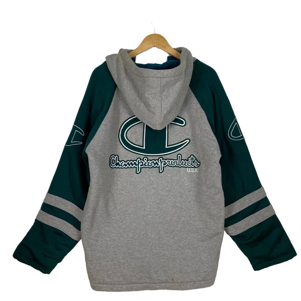 Champion × Japanese Brand Champion big logo zipper hoodie Size US L / EU 52-54 / 3 - 11 Thumbnail