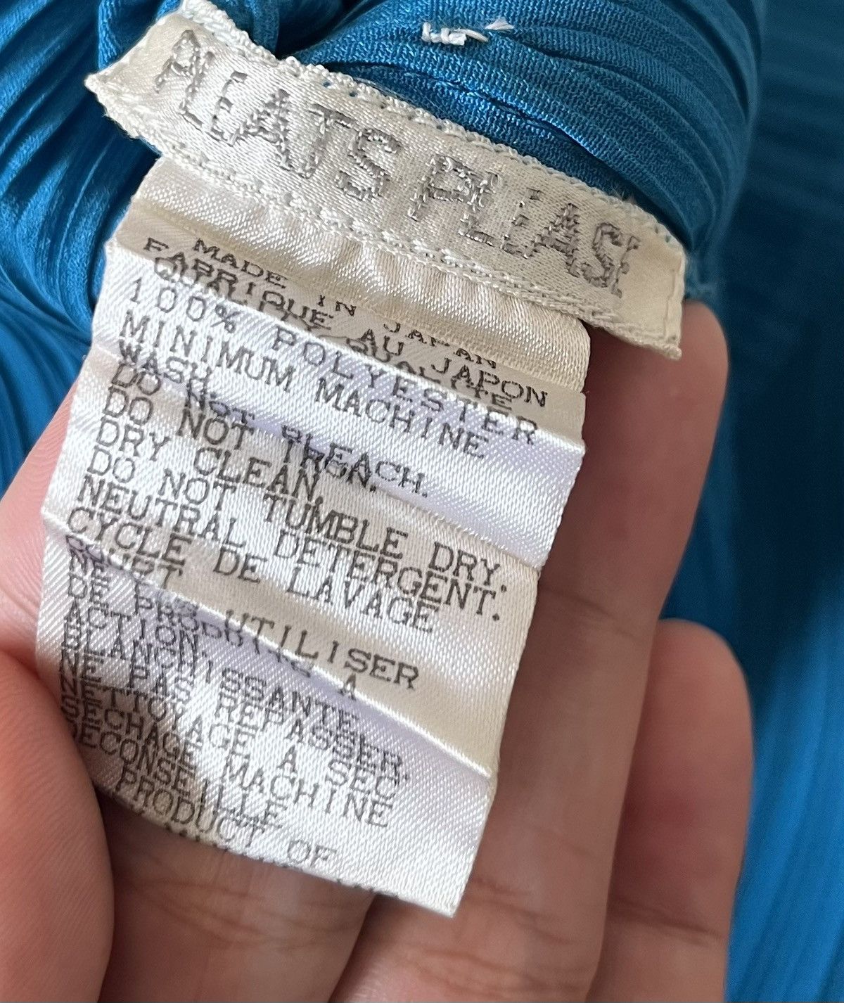 Pleats Please Issey Miyake TAX FREE 🇺🇸 issey miyake pleats please blue long sleeve Size S / US 4 / IT 40 - 2 Thumbnail