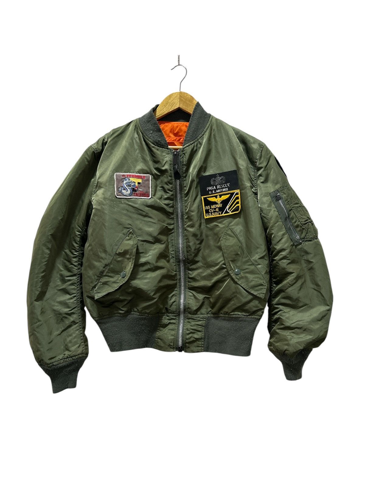 Alpha Industries × Vintage Alpha Industries MA-1 Jacket Destruct System Para rescue Size US M / EU 48-50 / 2 - 1 Thumbnail