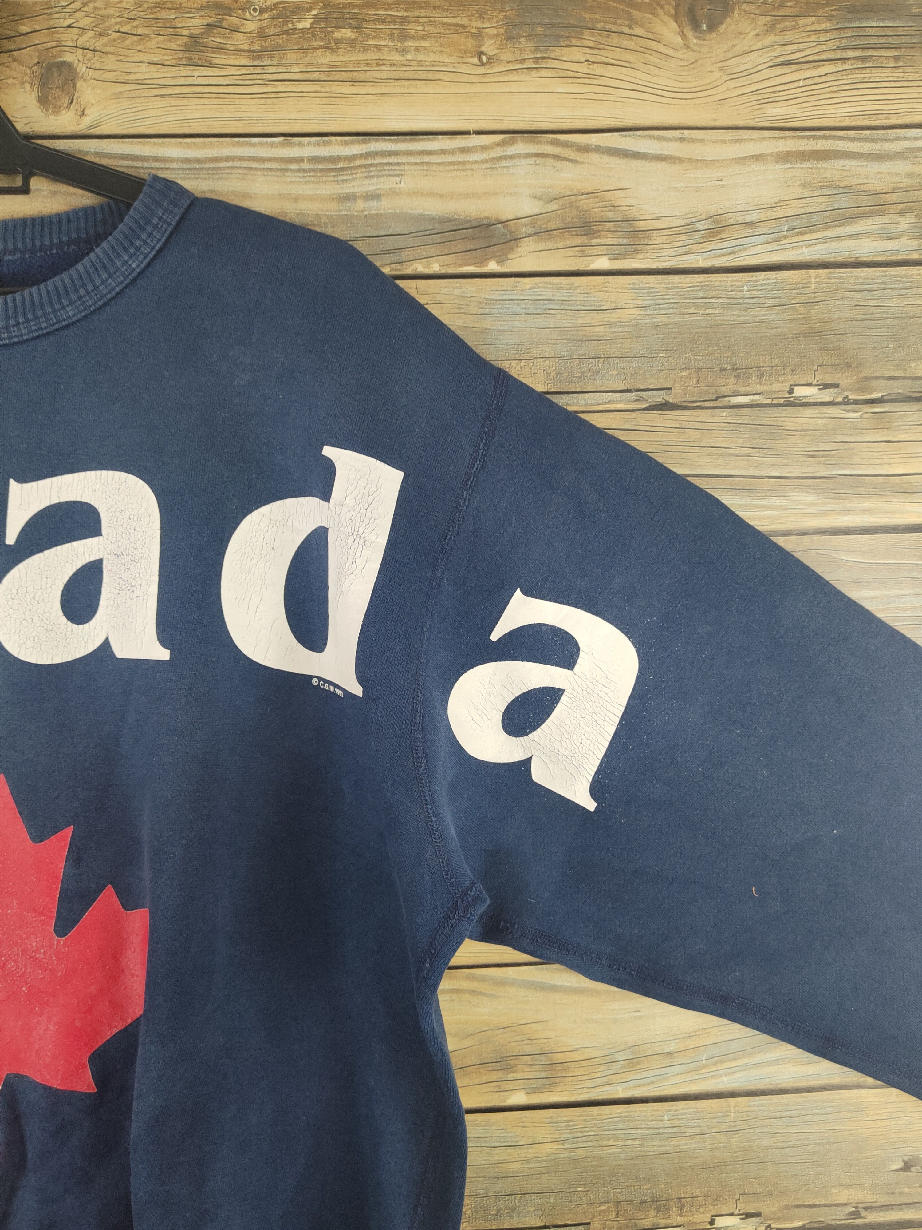 Vintage DL Waves Blue Canada vintage Sweatshirts #46-033 Size US M / EU 48-50 / 2 - 3 Thumbnail