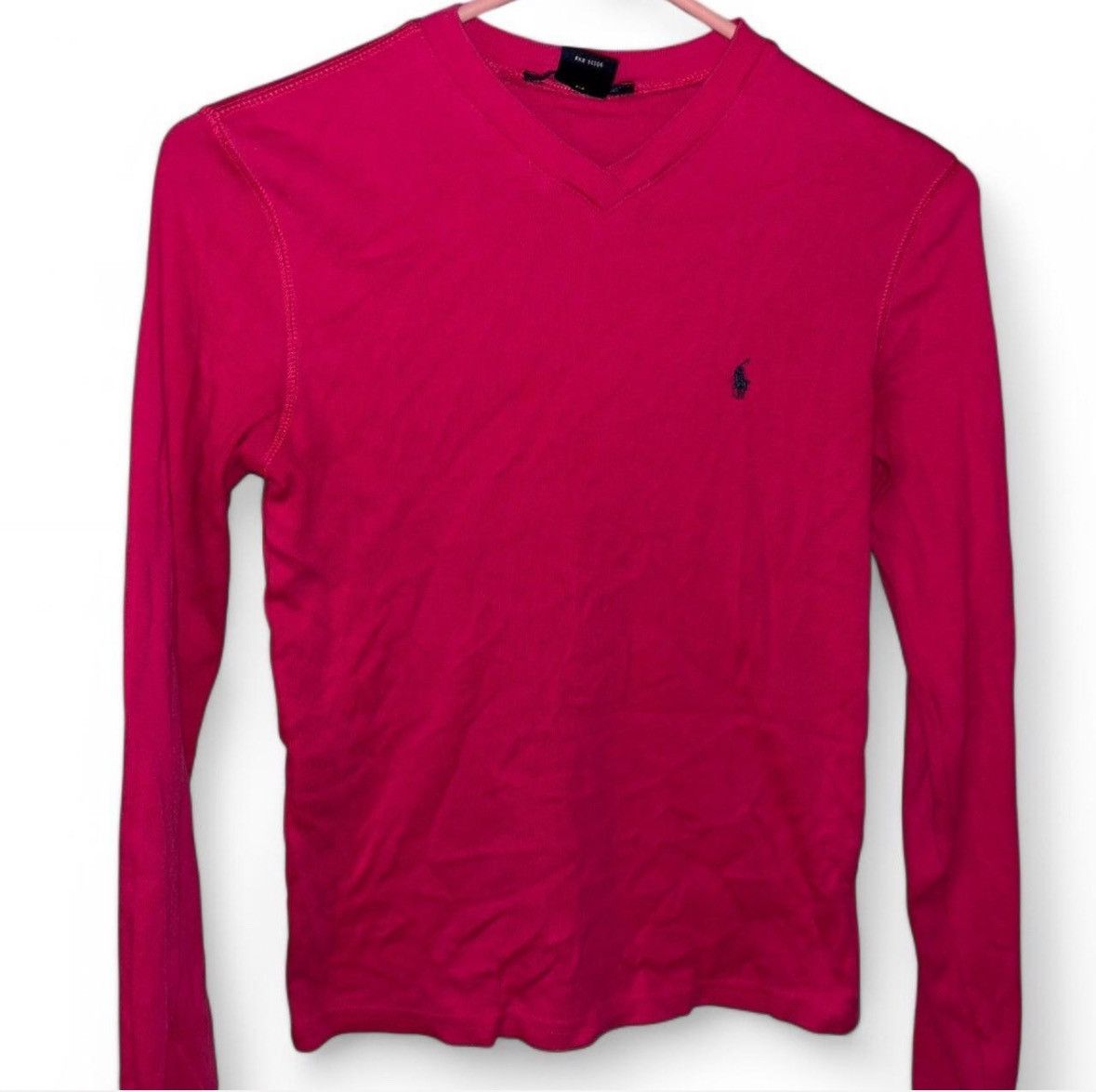 Polo Ralph Lauren Vintage Hot Pink Ralph Lauren Long Sleeve Size S / US 4 / IT 40 - 3 Thumbnail