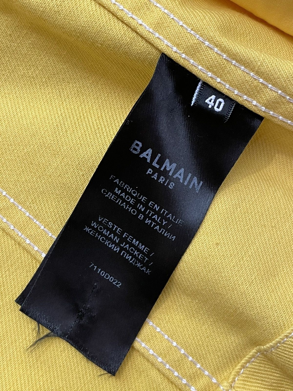 Balmain Balmain Paris Yellow Blazer Size M / US 6-8 / IT 42-44 - 6 Thumbnail