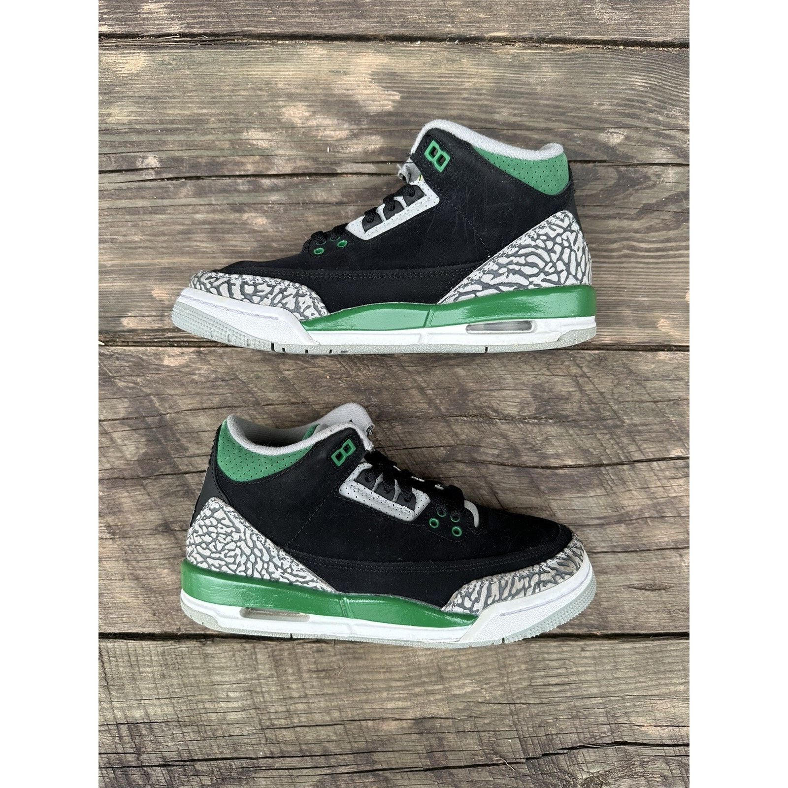 Jordan Brand Jordan 3 Retro Pine Green GS - Size 5.5Y Size US 5.5 / EU 38 - 2 Thumbnail