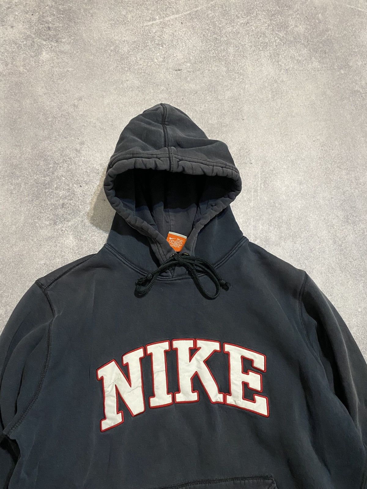 Nike × Vintage Vintage Nike Distressed Spellout Hoodie Big Logo Size US S / EU 44-46 / 1 - 4 Thumbnail