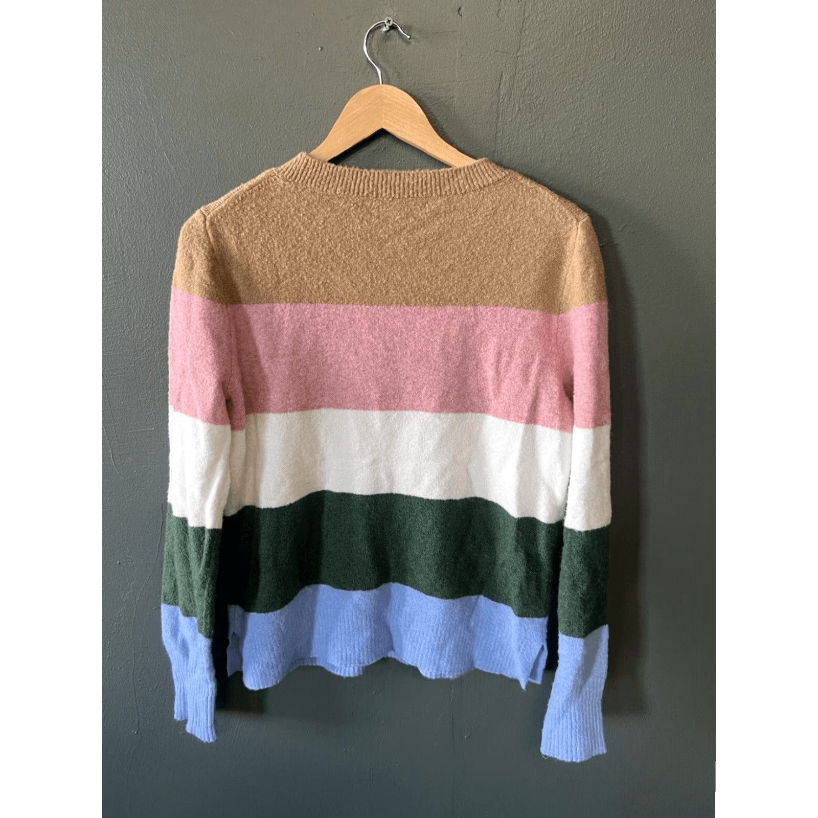 J.Crew J.Crew Womens Multicolor Long Sleeve Wool Pullover Sweater Size M Size M / US 6-8 / IT 42-44 - 2 Thumbnail