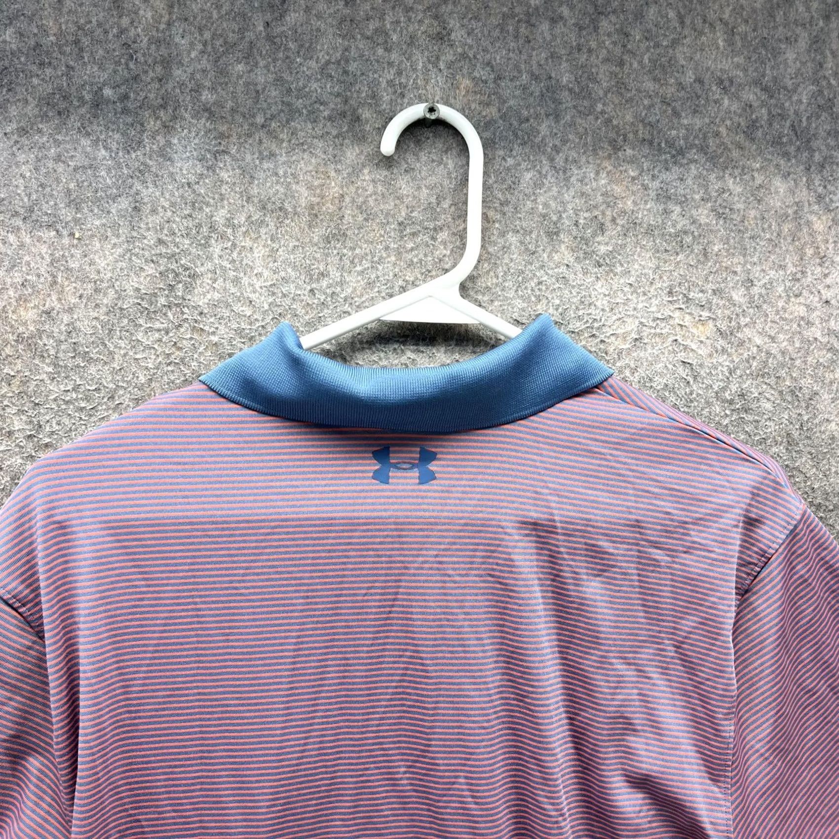 Under Armour Under Armour Polo Shirt Mens M Blue Stripe HeatGear Loose Fit Golf 1323444 Size US M / EU 48-50 / 2 - 3 Thumbnail