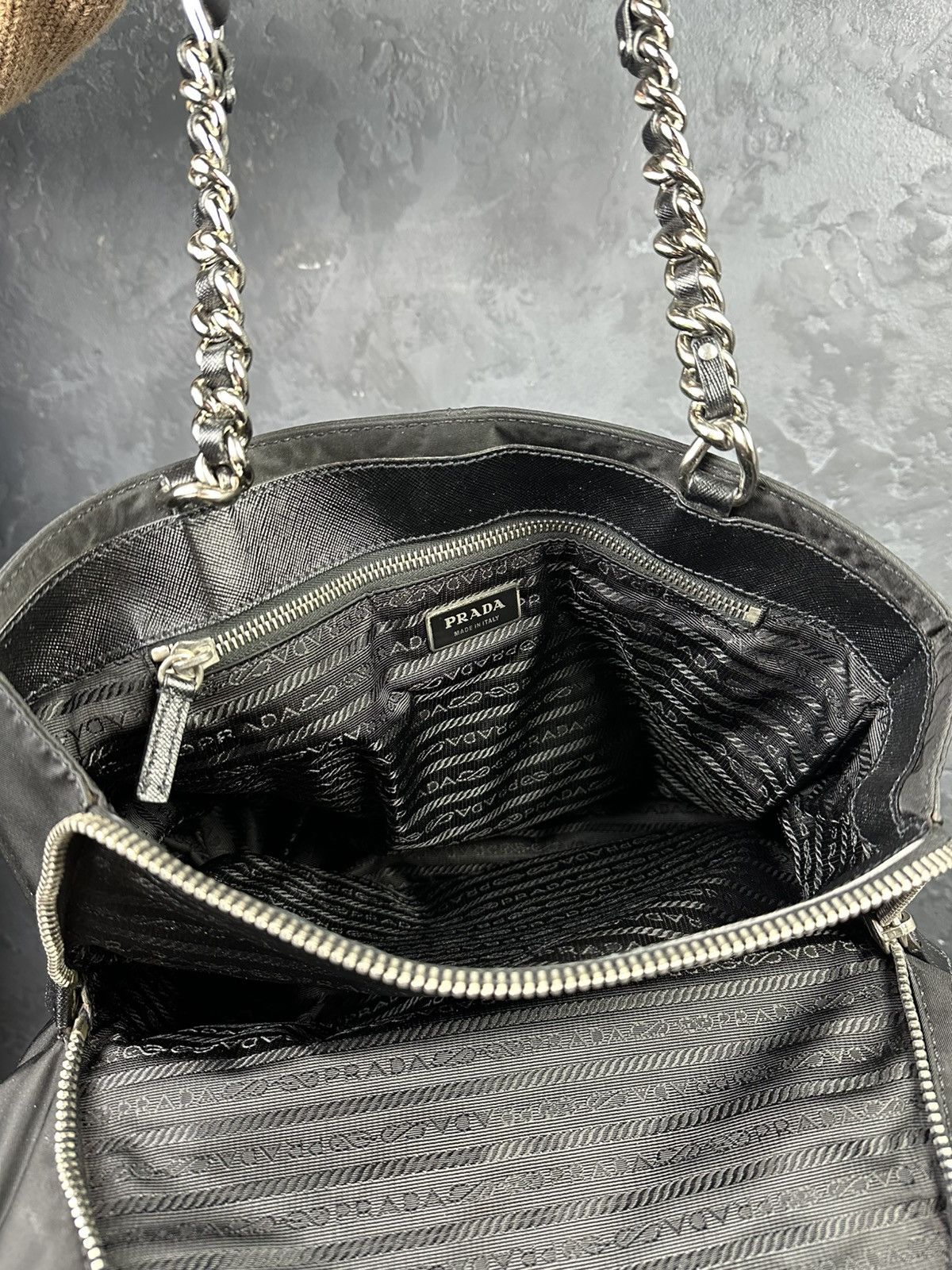 Prada Vintage 90s PRADA Tessuto Nylon Shoulder Bag Rare Size ONE SIZE - 20 Thumbnail