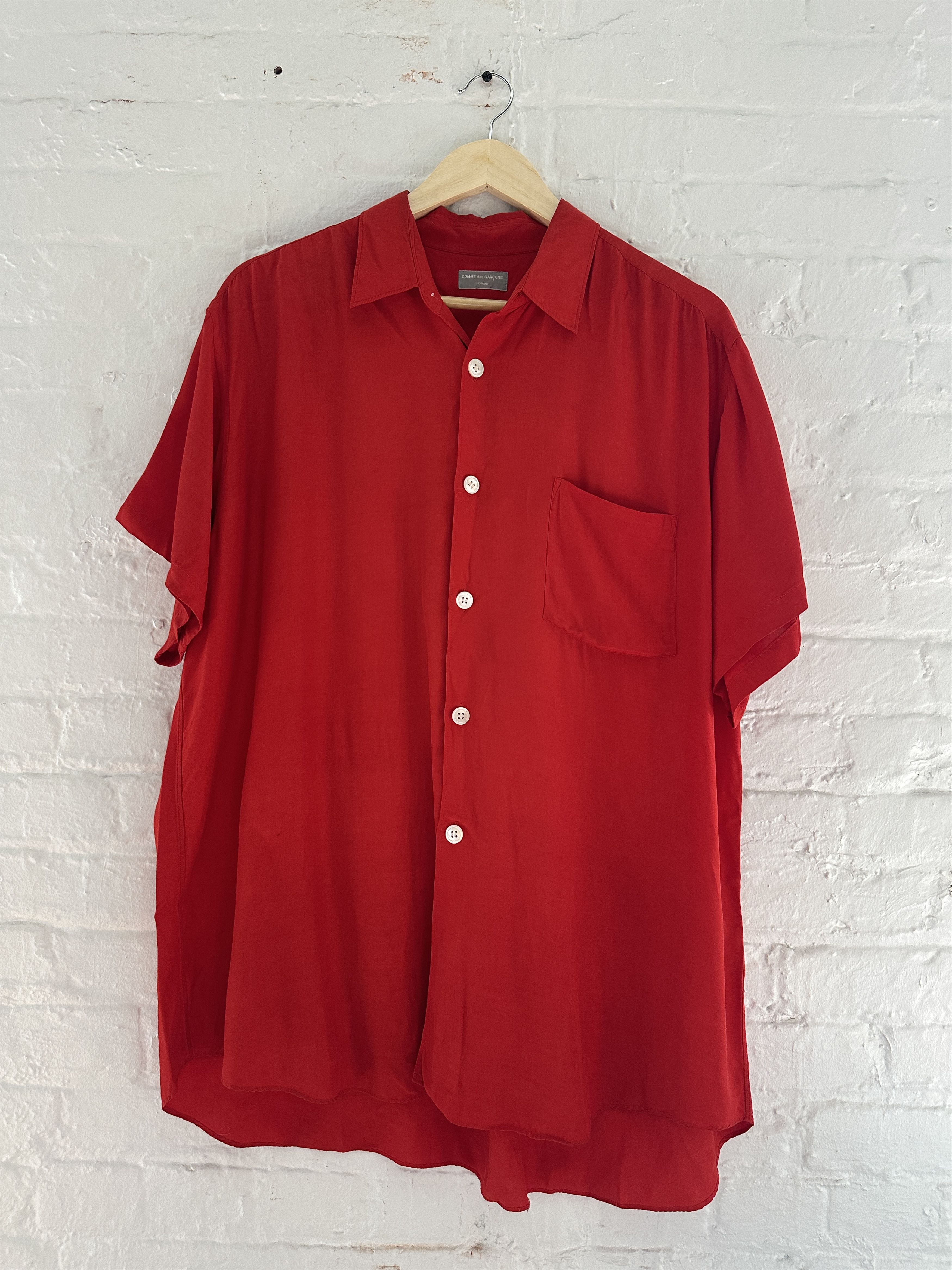 Comme des Garcons Homme Short Sleeve Button Up Shirt