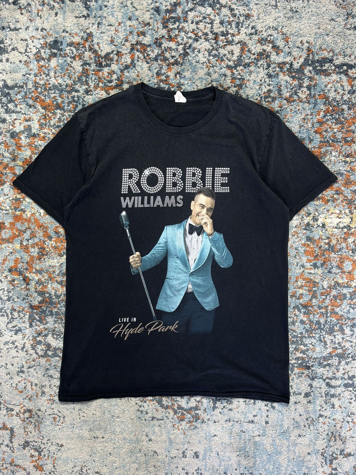 Band Tees × Vintage Vintage Robbie Williams live show London graphic band tee Size US L / EU 52-54 / 3 - 1 Thumbnail