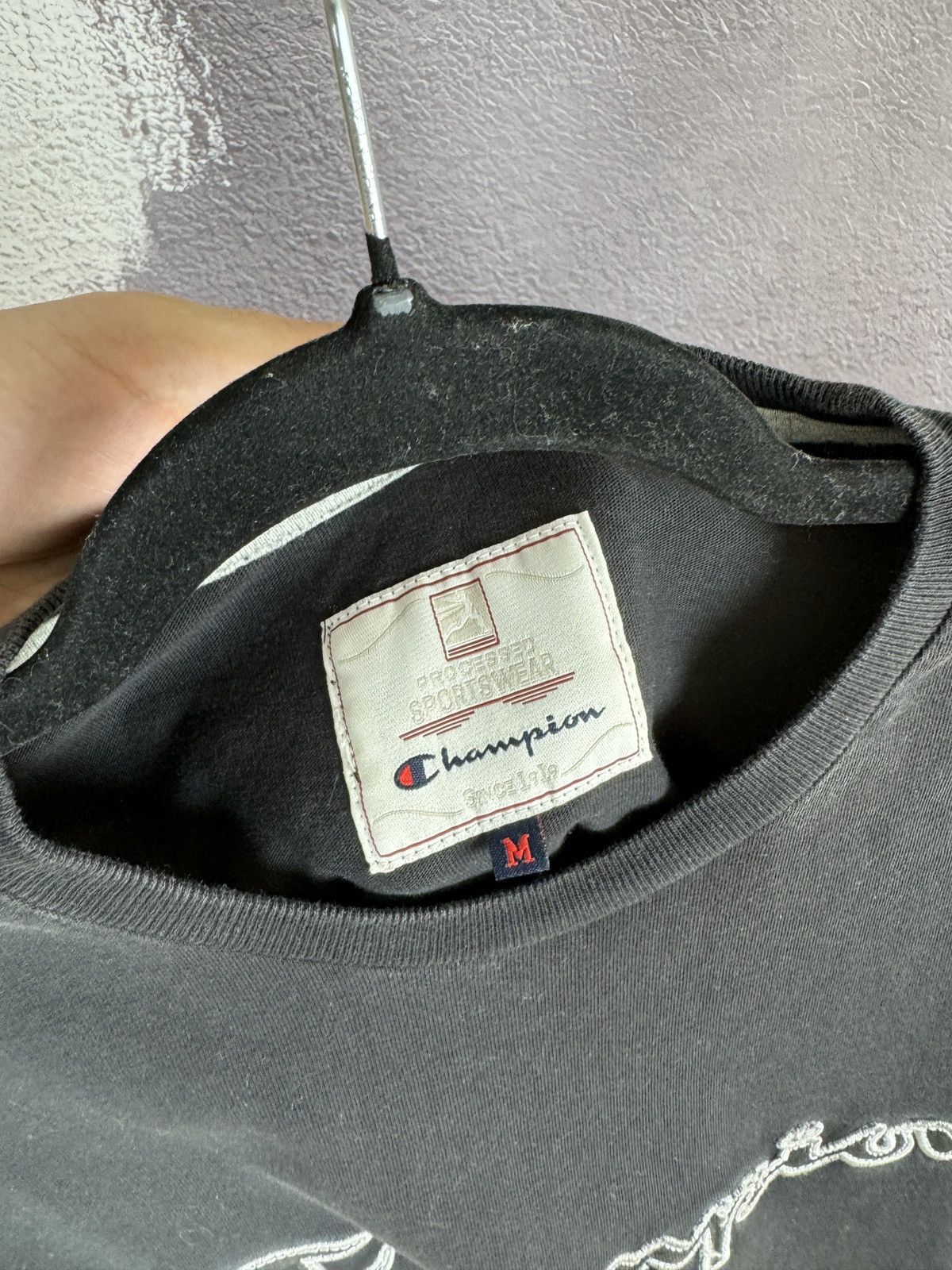 Champion Champion vintage big logo embroidered tee shirt Size US M / EU 48-50 / 2 - 6 Thumbnail