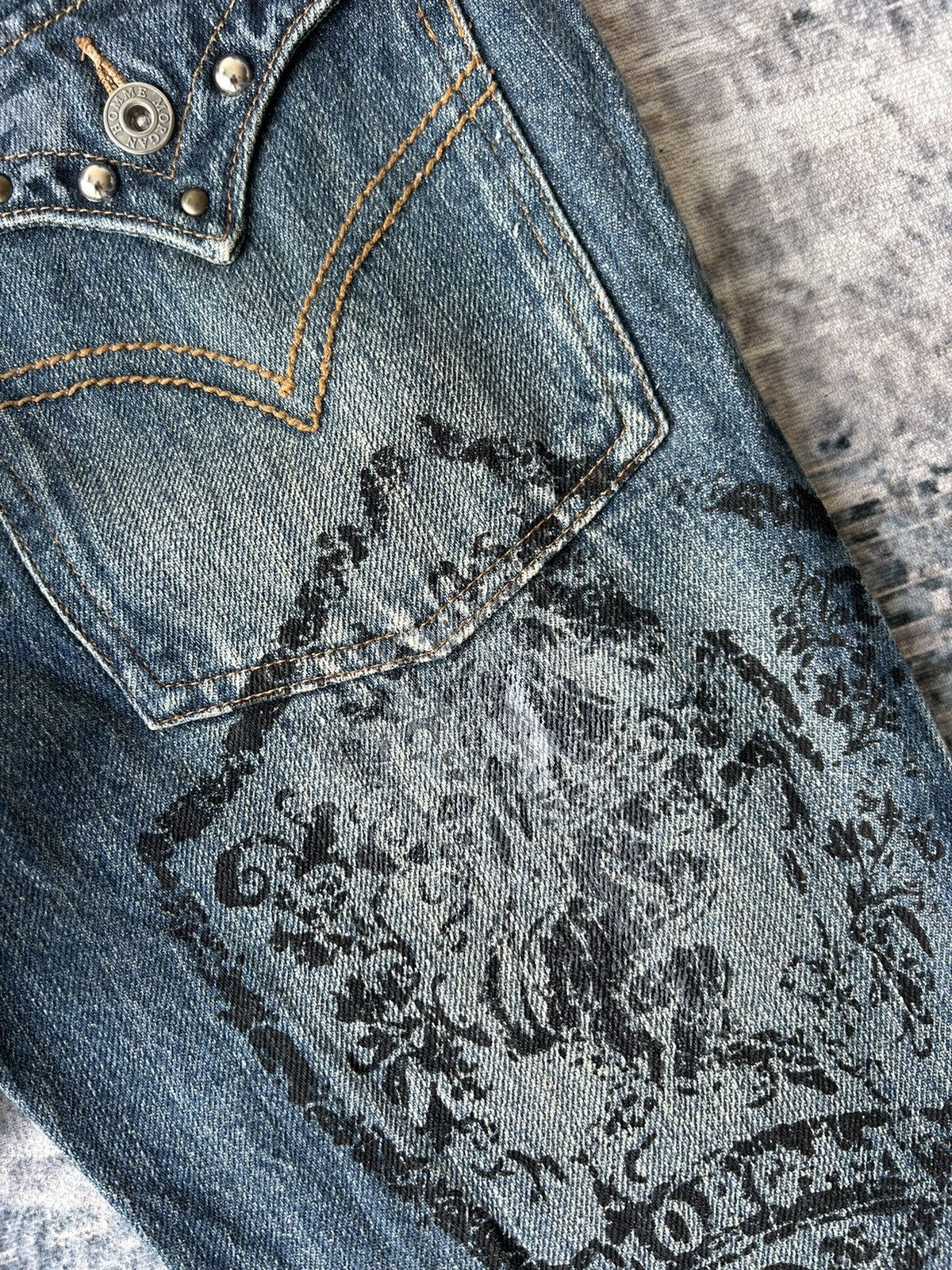 If Six Was Nine Morgan Homme Flared Jeans Size US 28 / EU 44 - 13 Thumbnail