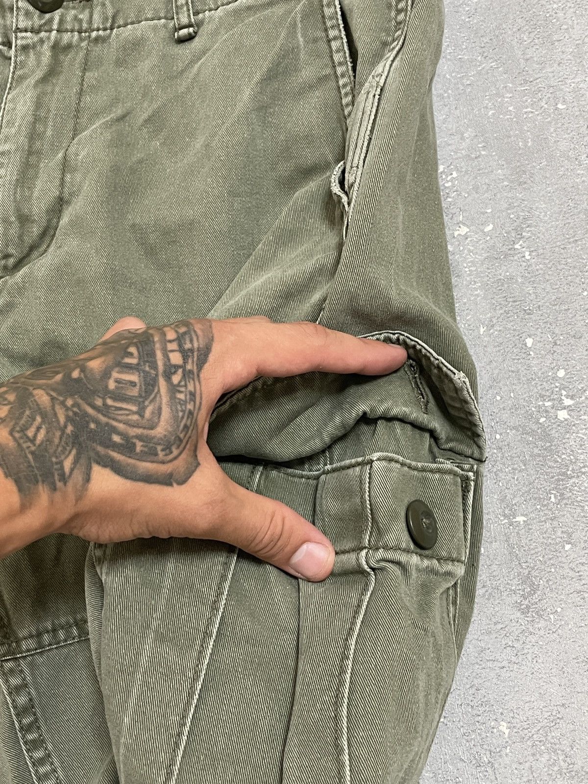 Denim & Supply Ralph Lauren Denim & Supply Ralph Lauren Green Washed Distressed Shorts Size US 30 / EU 46 - 11 Thumbnail