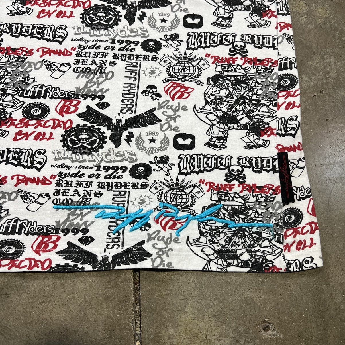 Rap Tees × Ruff Ryders × Vintage Vintage Ruff Ryders DMX Graphic Tee Y2K Skater Cyber AOP Size US XL / EU 56 / 4 - 7 Thumbnail