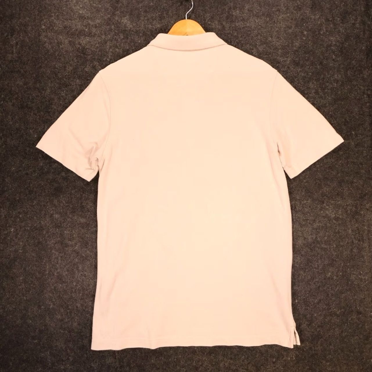 Van Heusen Van Heusen Polo Shirt Mens S Tan Short Sleeve Argyle Texture Button Size US S / EU 44-46 / 1 - 2 Thumbnail