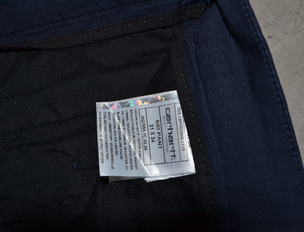 Carhartt Wip CARHARTT Wip SID Pant Mens Jeans Blue Slim Straight W31 L34 Size US 32 / EU 48 - 11 Thumbnail