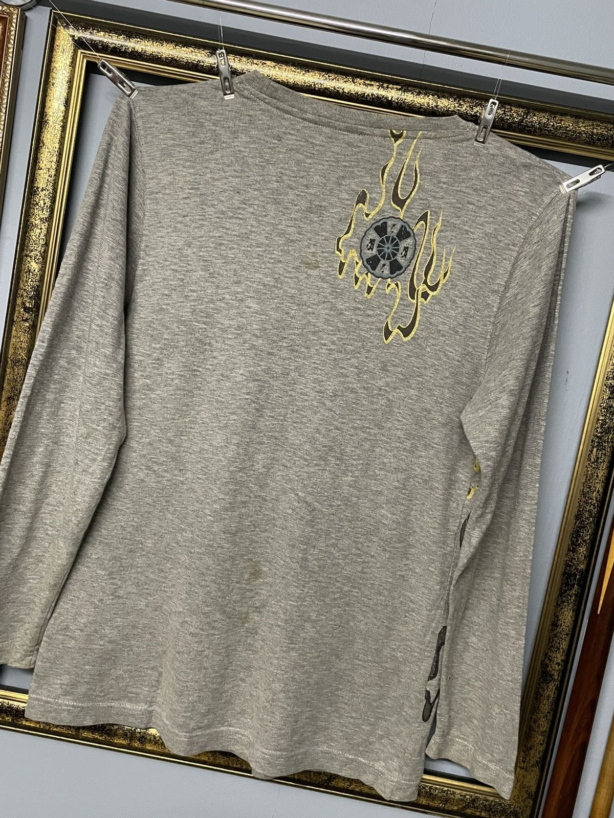 Designer × Japanese Brand × Vintage Vintage 1990s Japan Designer Distressed Koi Traditional Tee Size US S / EU 44-46 / 1 - 9 Thumbnail