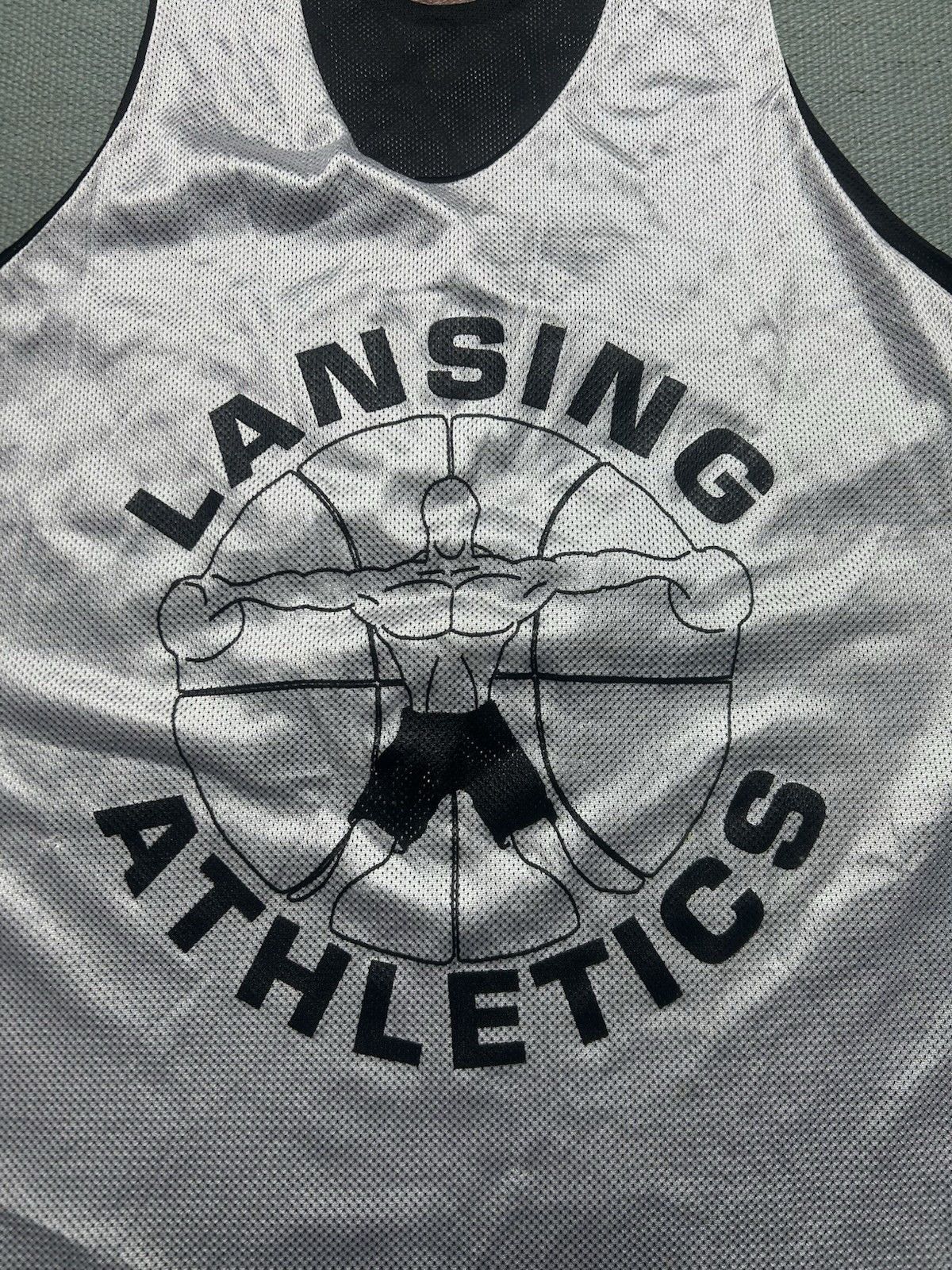 Vintage Vtg reversible basketball jersey Lansing athleti Michigan XL Size US XL / EU 56 / 4 - 2 Thumbnail