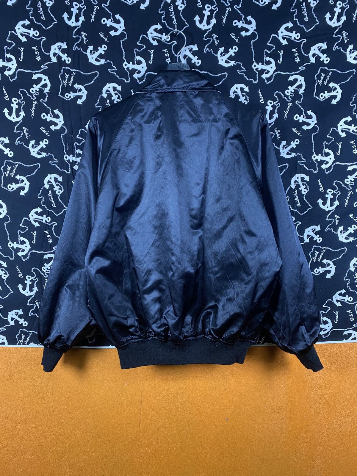 Vintage Vintage CLOVER Satin Coach Jacket Tennis Team Style Silver Size US M / EU 48-50 / 2 - 16 Thumbnail