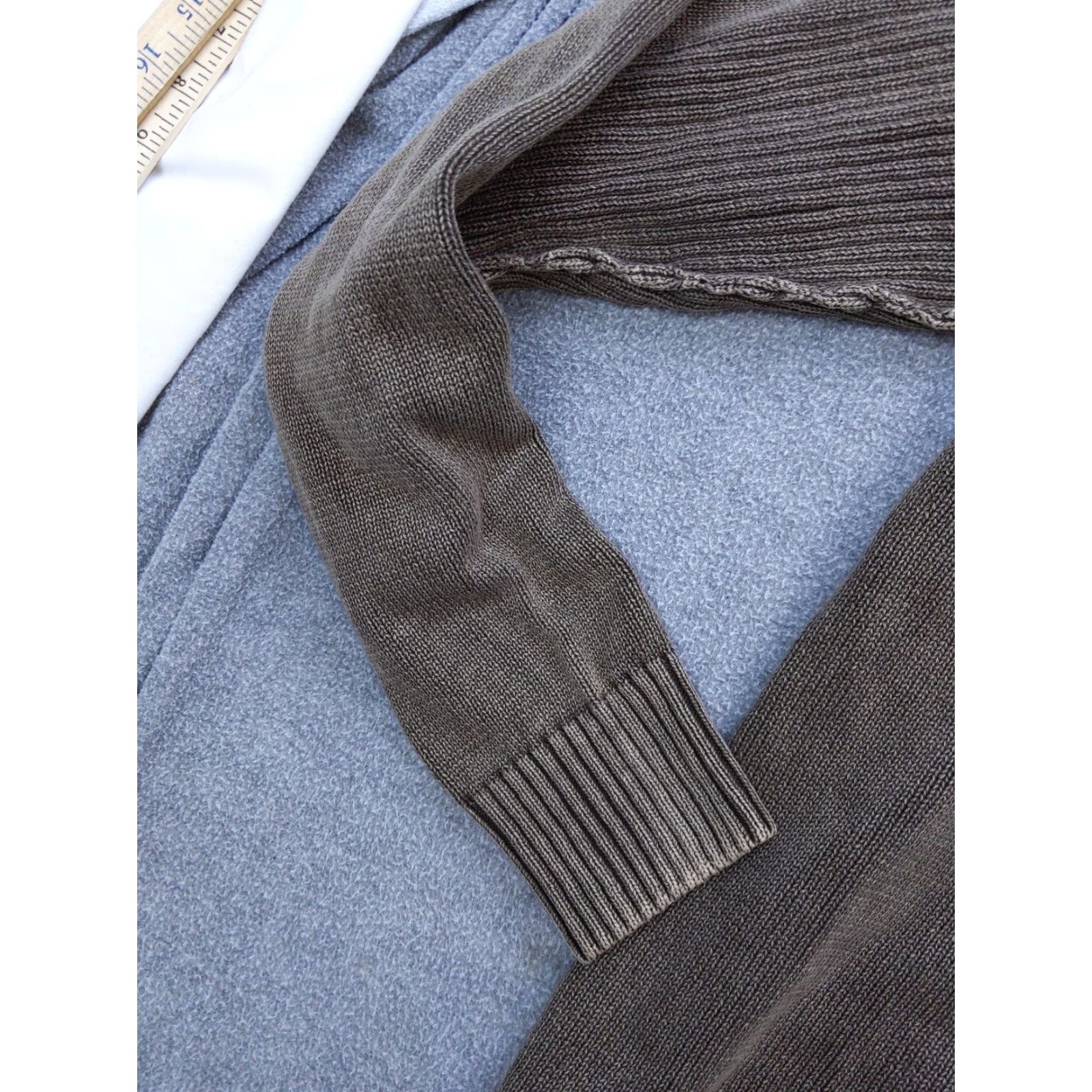 BKE BKE Sweater Mens XL Brown 100% Cotton Full Zip Mock Neck Knit Cardigan Knit Full Zip Mens XL Brown Cotton Mock Neck Ribbed Trim Casual Winter Fall Size US XL / EU 56 / 4 - 3 Thumbnail