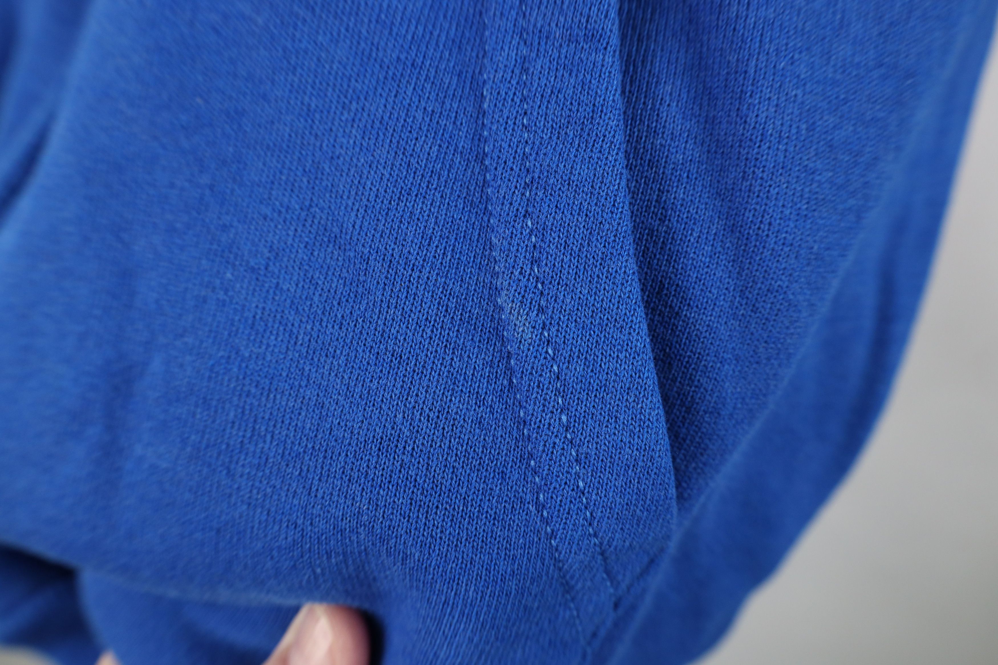 Hanes Vintage 80s 90s Hanes Full Zip Hoodie Sweatshirt Blue USA Size US L / EU 52-54 / 3 - 5 Thumbnail