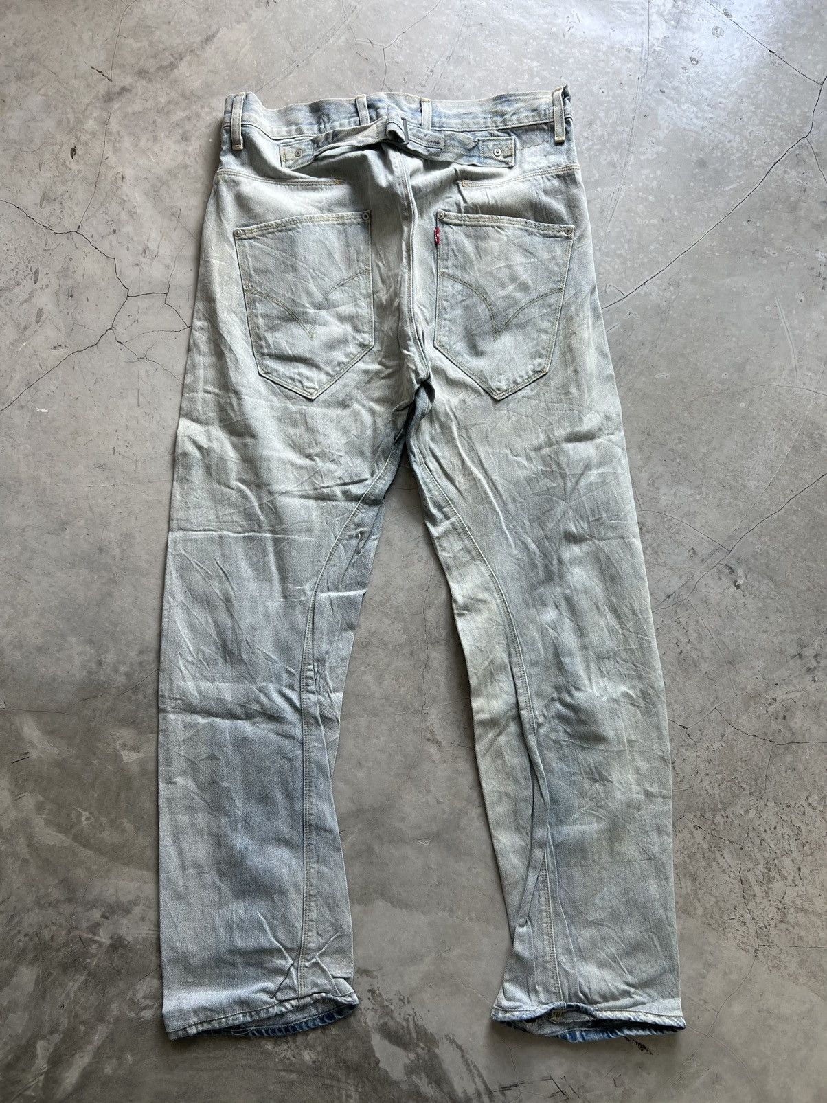 Levi's Levis Engineered Jeans Buckle Back Tag W33 Actual 34x32.5 Size US 33 - 5 Thumbnail