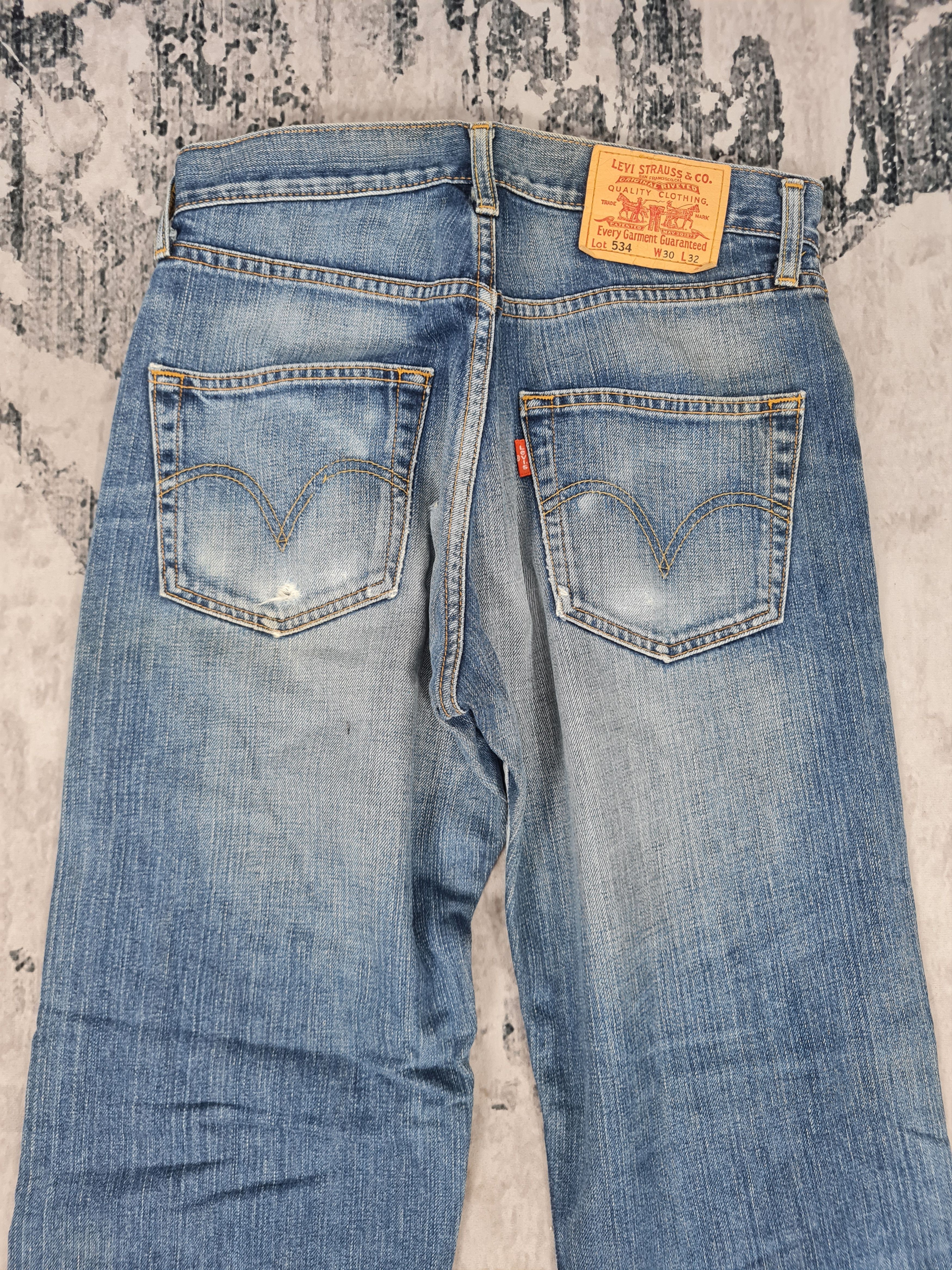 Levi's Vintage Clothing Vintage LEVIS 534 Straight Cut Blue Jeans L0370 Size 30X29.5 Size US 30 / EU 46 - 7 Thumbnail