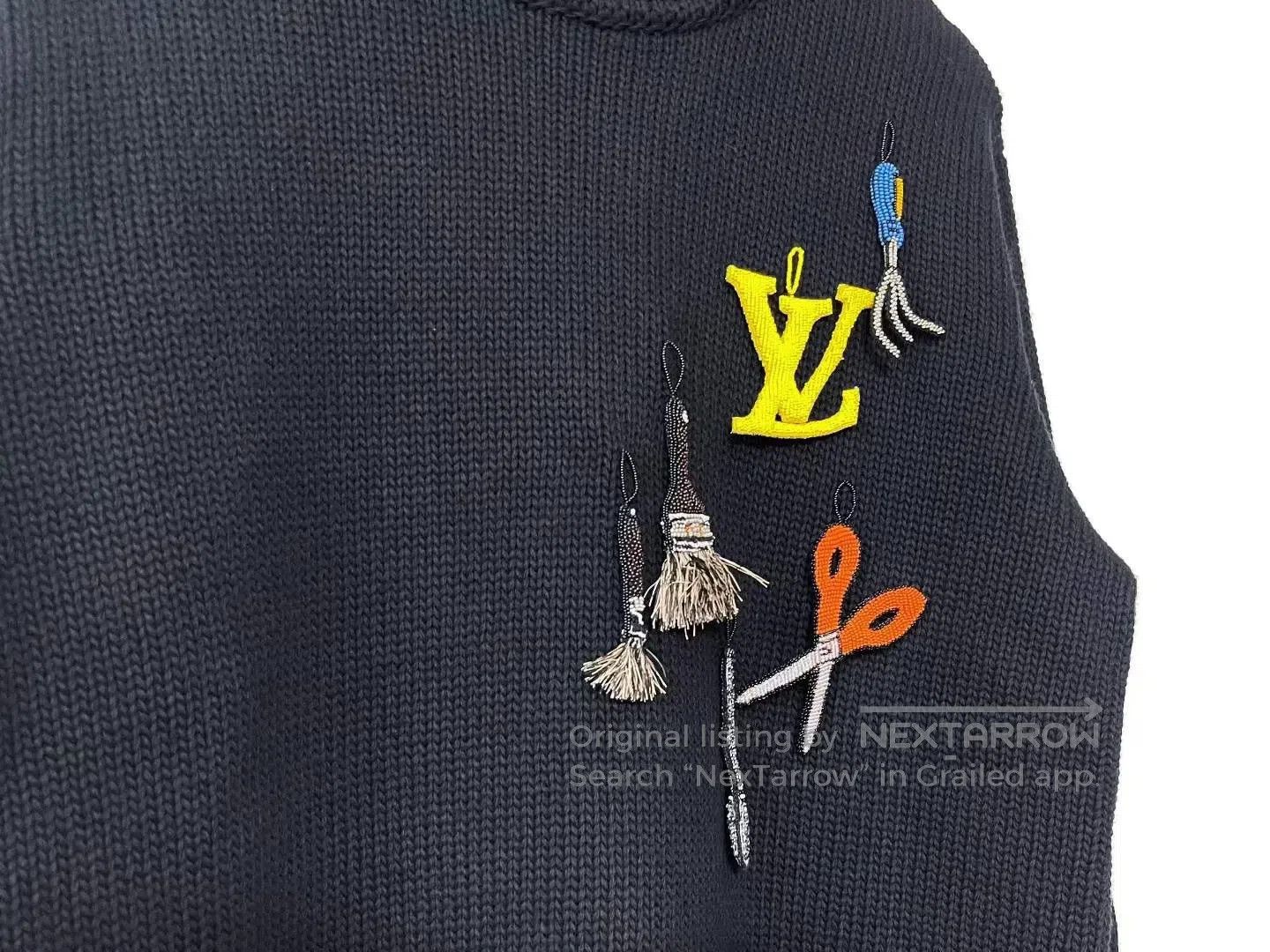Louis Vuitton Louis Vuitton Beaded Tool Sweater| Size US M / EU 48-50 / 2 - 2 Thumbnail