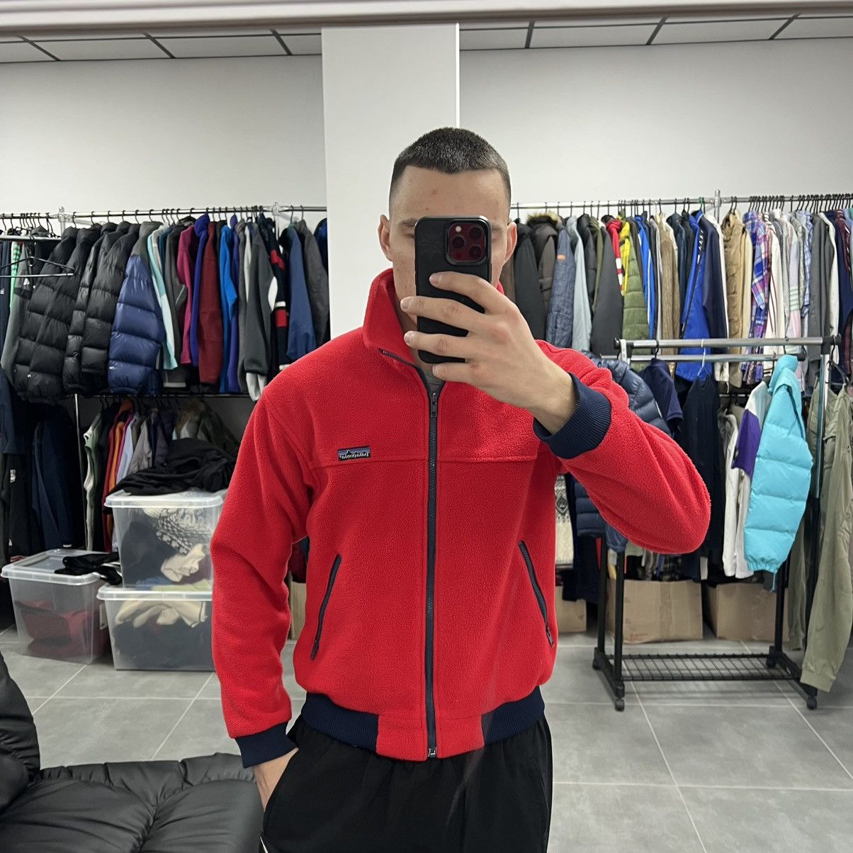 Patagonia Vintage Patagonia Zip Fleece Jacket Red Size S Size US S / EU 44-46 / 1 - 2 Thumbnail