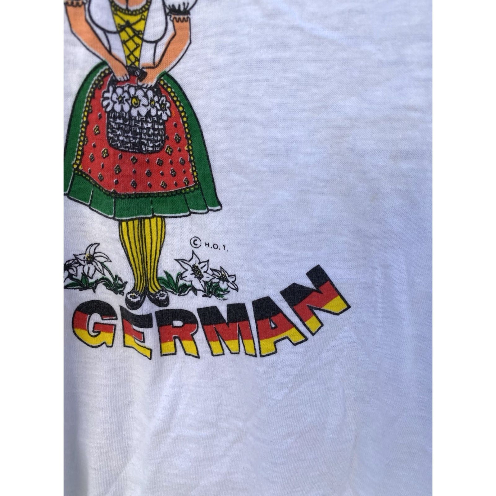 Vintage VINTAGE Kiss Me I’m German T Shirt Diamond Tag Size S White 34–36 USA Made Tee Mens Graphic Tee 1970s 1980s Decade 70s 80s Size US S / EU 44-46 / 1 - 3 Thumbnail