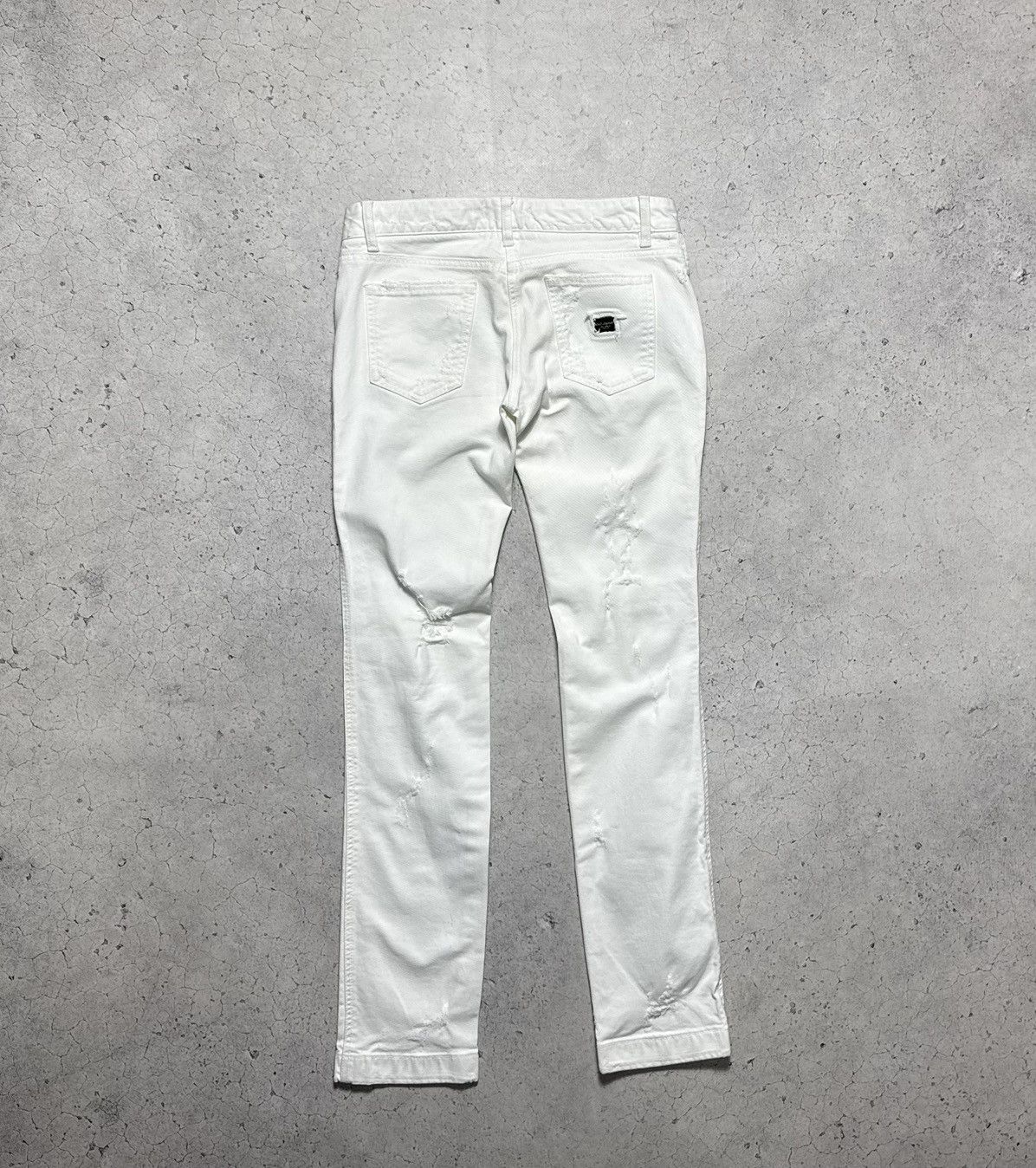 Dolce & Gabbana Dolce & Gabbana DG Luxury White Denim Jeans Size 42 Size 28" / US 6 / IT 42 - 1 Thumbnail
