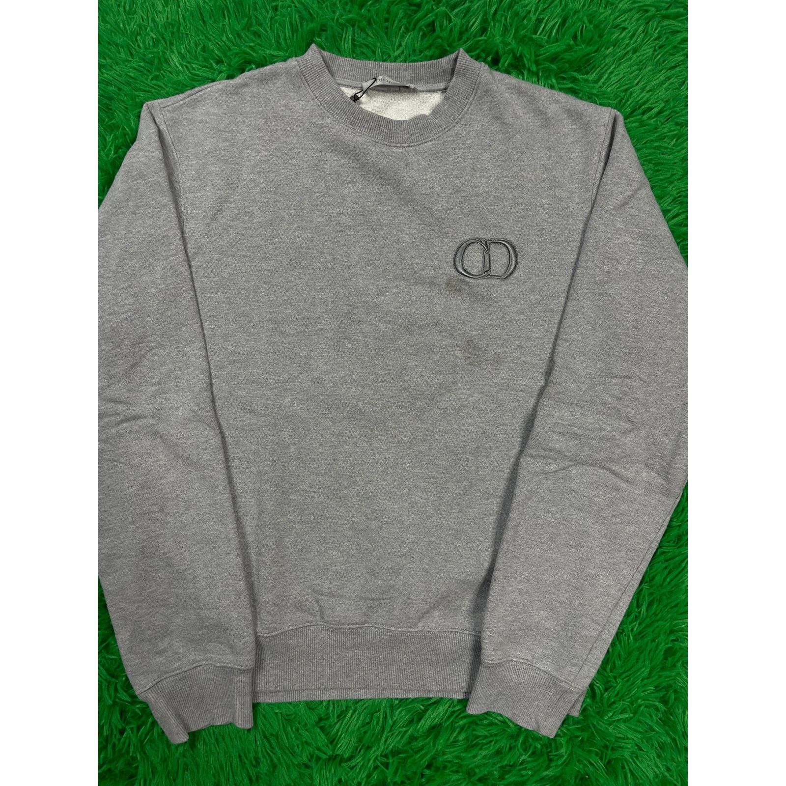 Dior CD Logo Crewneck Grey Large Used