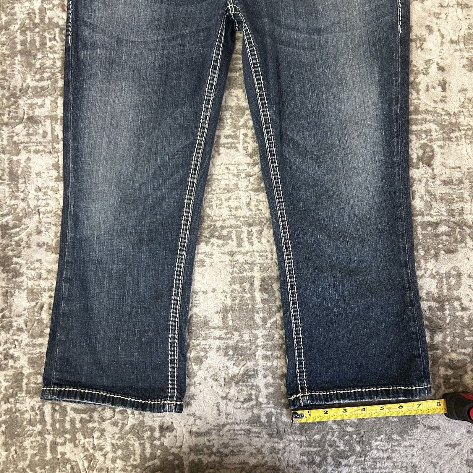 Silver Jeans Co. Silver Jeans Aiko Capri Jeans Sz 32 Dark Wash Denim Mid Rise Size 32" / US 10 / IT 46 - 3 Thumbnail