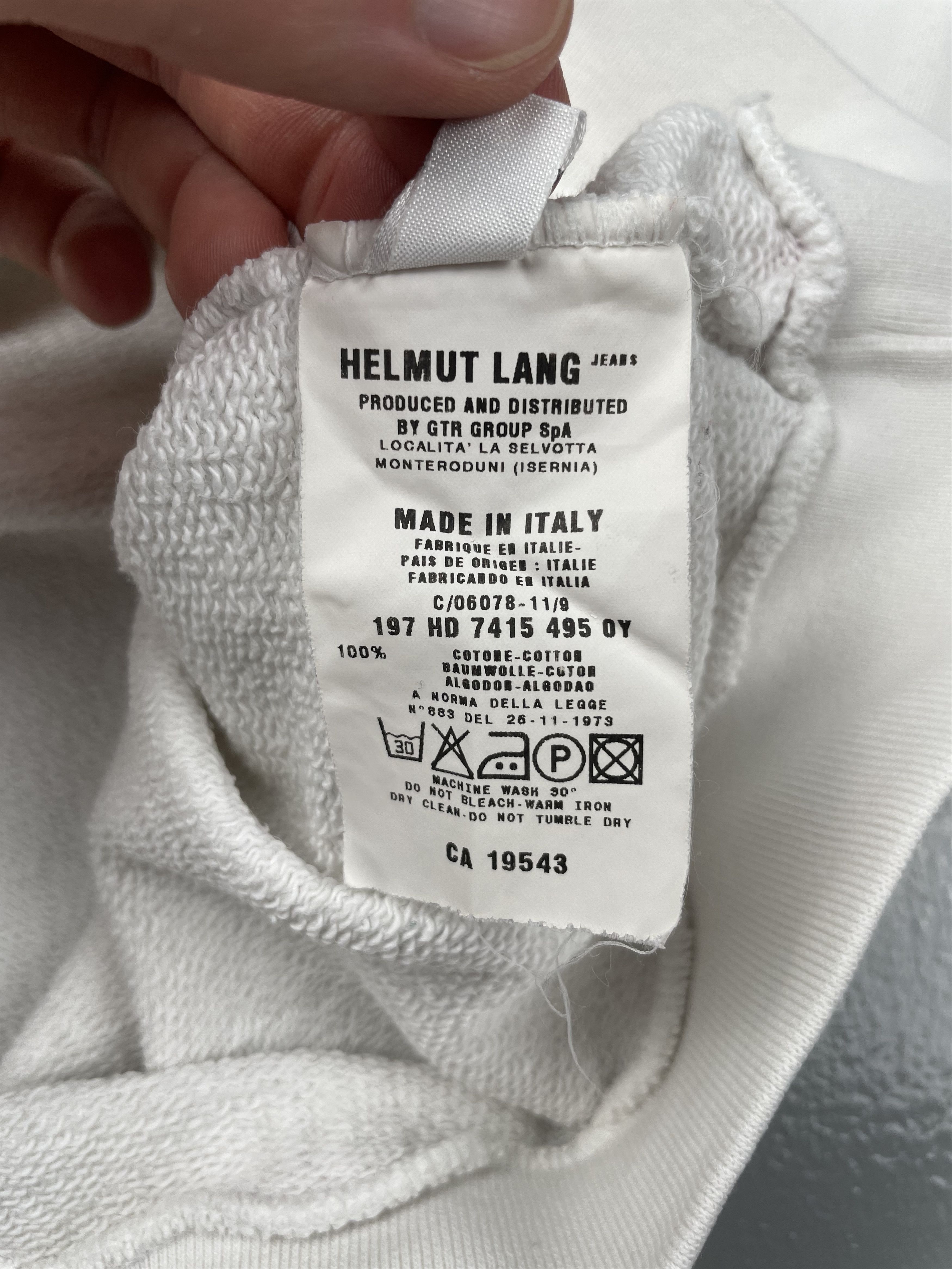 Helmut Lang vintage Helmut Lang S/S 2000 women's short sleeve crewneck Size XS / US 0-2 / IT 36-38 - 10 Thumbnail