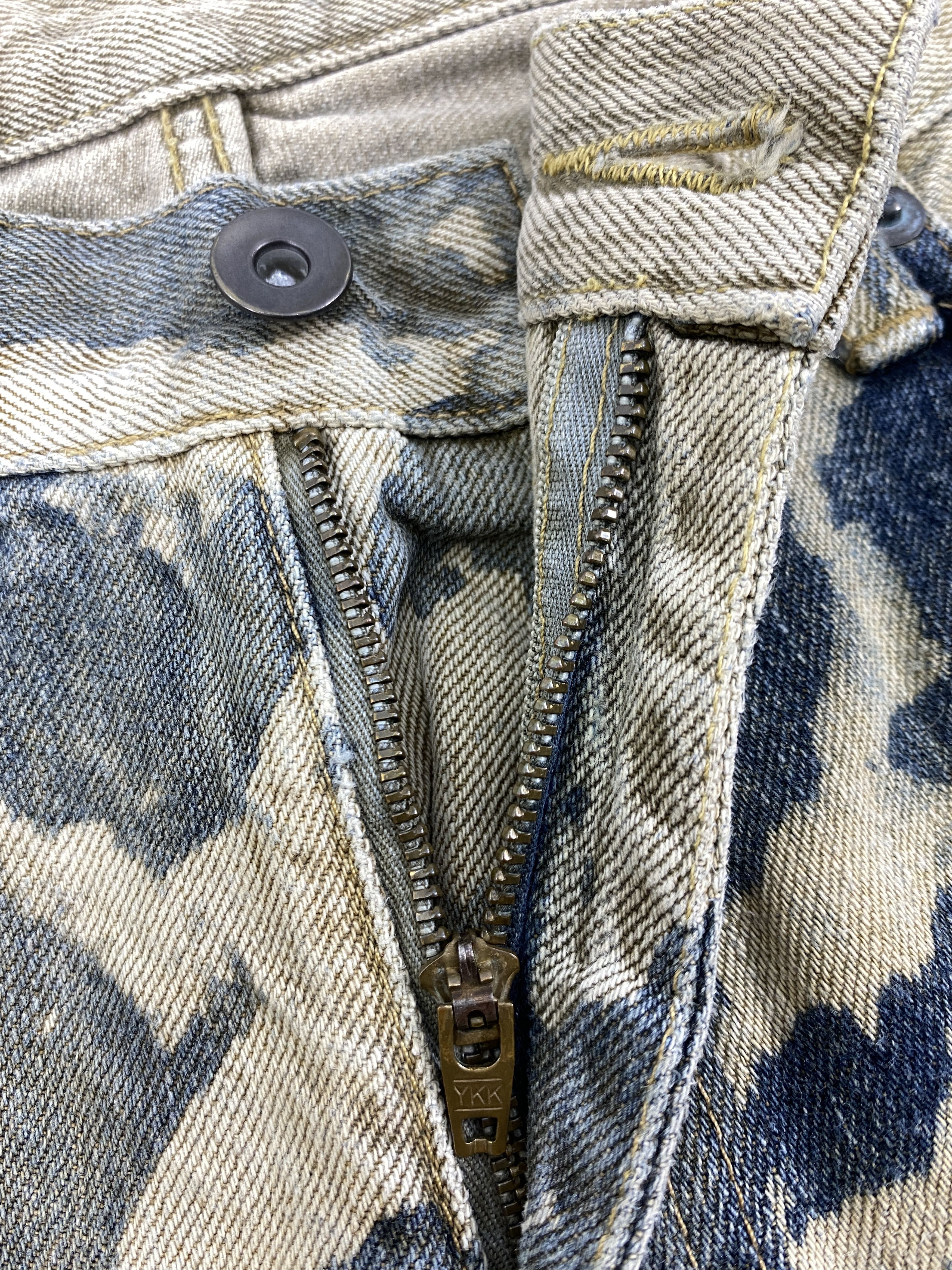 If Six Was Nine Acid Wash Uniqlo Blue Vintage Jeans 33x31.5 Denim JN3388 Size US 33 - 7 Thumbnail