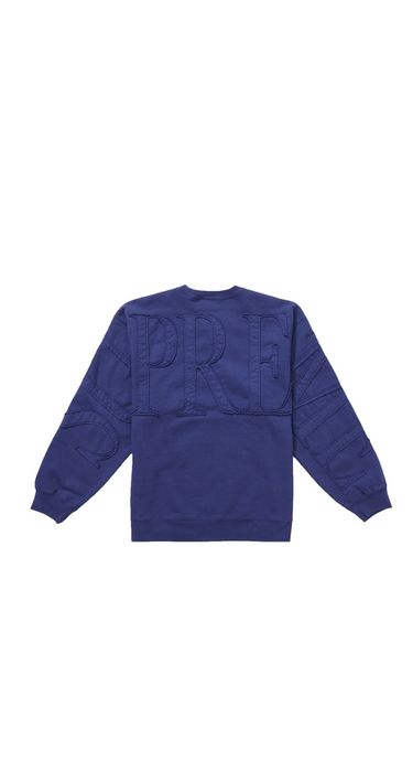 Supreme Supreme Tonal Applique Crewneck Washed Navy | Grailed