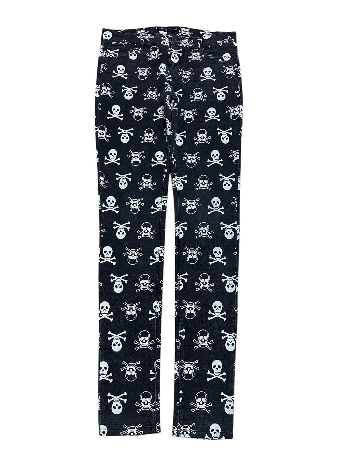 DAILY TOPICS Skull Mad Punk Style Skinny Pants