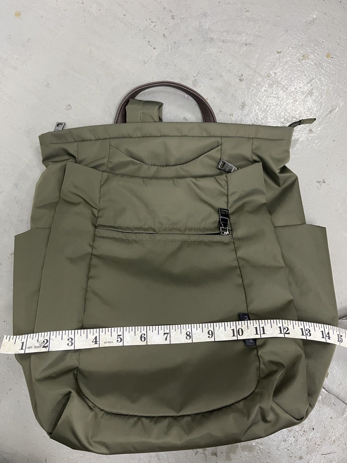 Yohji Yamamoto 2000s Y'saccs Yohji Yamamoto Nylon Backpack Re Nylon Style Size ONE SIZE - 16 Thumbnail