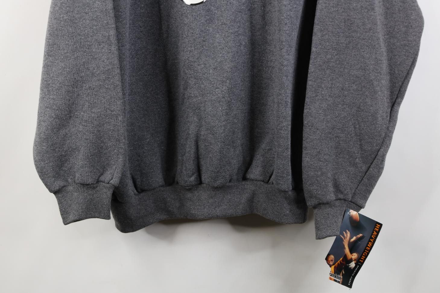 Vintage Deadstock Vintage 90s Streetwear Heavyweight Sweatshirt Gray Size US L / EU 52-54 / 3 - 3 Thumbnail