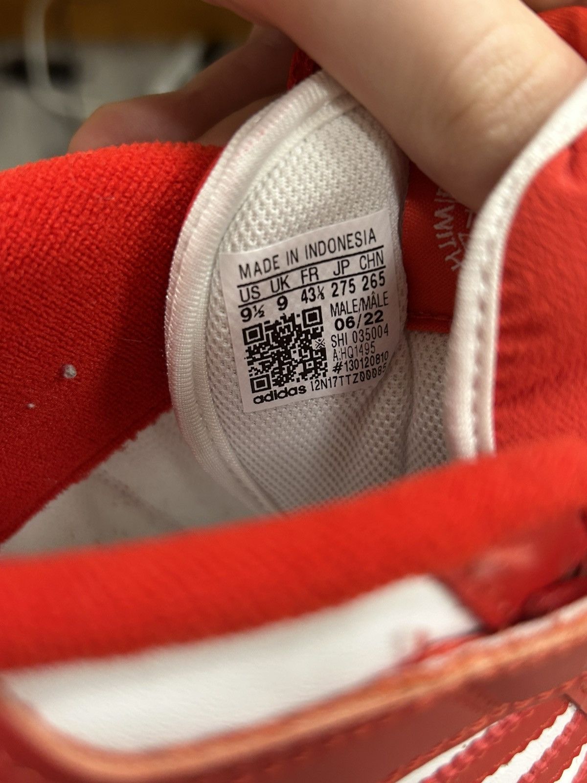 Adidas ADIDAS FORUM SCARLET/WHITE Size US 9.5 / EU 42-43 - 6 Thumbnail