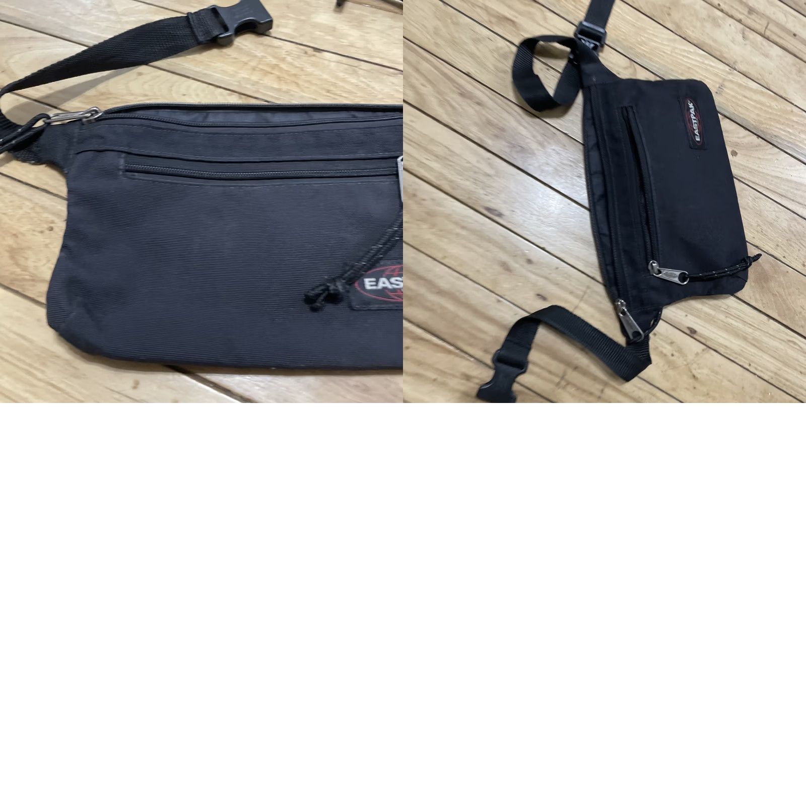 Eastpak Eastpak Vintage 1990s Fanny Pack Crossbody Bag USA Adjustable Strap Black 6x10 Size ONE SIZE - 9 Thumbnail