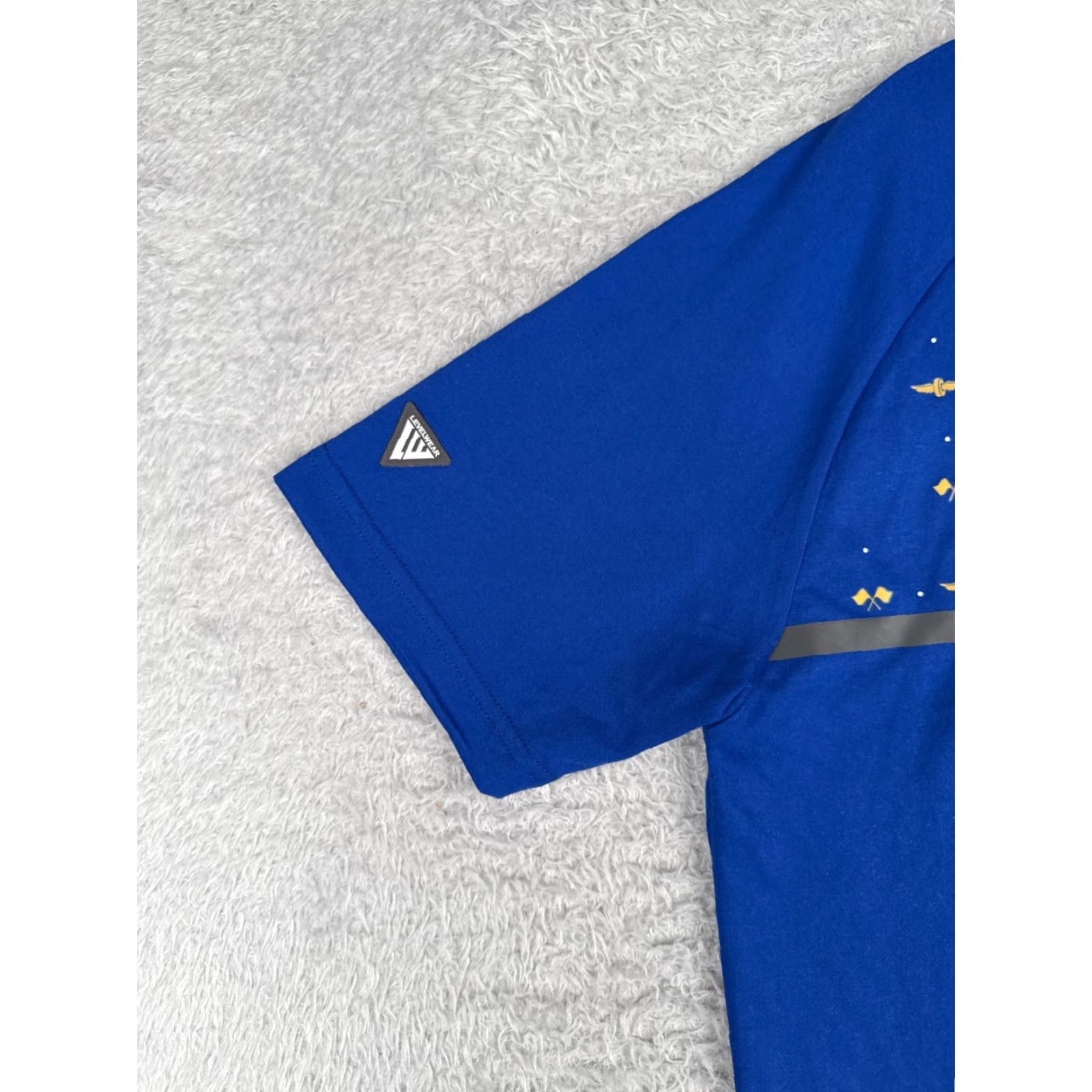 Vintage Levelwear Indycar Polo Shirt Men Medium Blue Short Sleeve Polo Golf Polyester Shirt Size US M / EU 48-50 / 2 - 3 Thumbnail