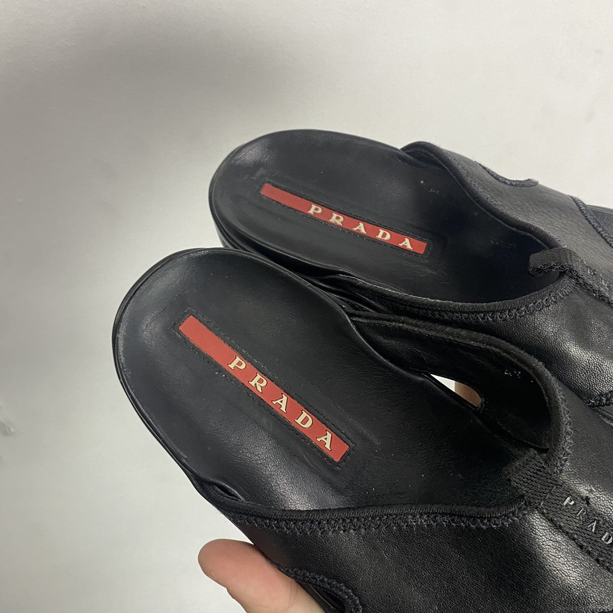 Prada Vintage Prada Slides Black Size US 6 / EU 39 - 4 Thumbnail