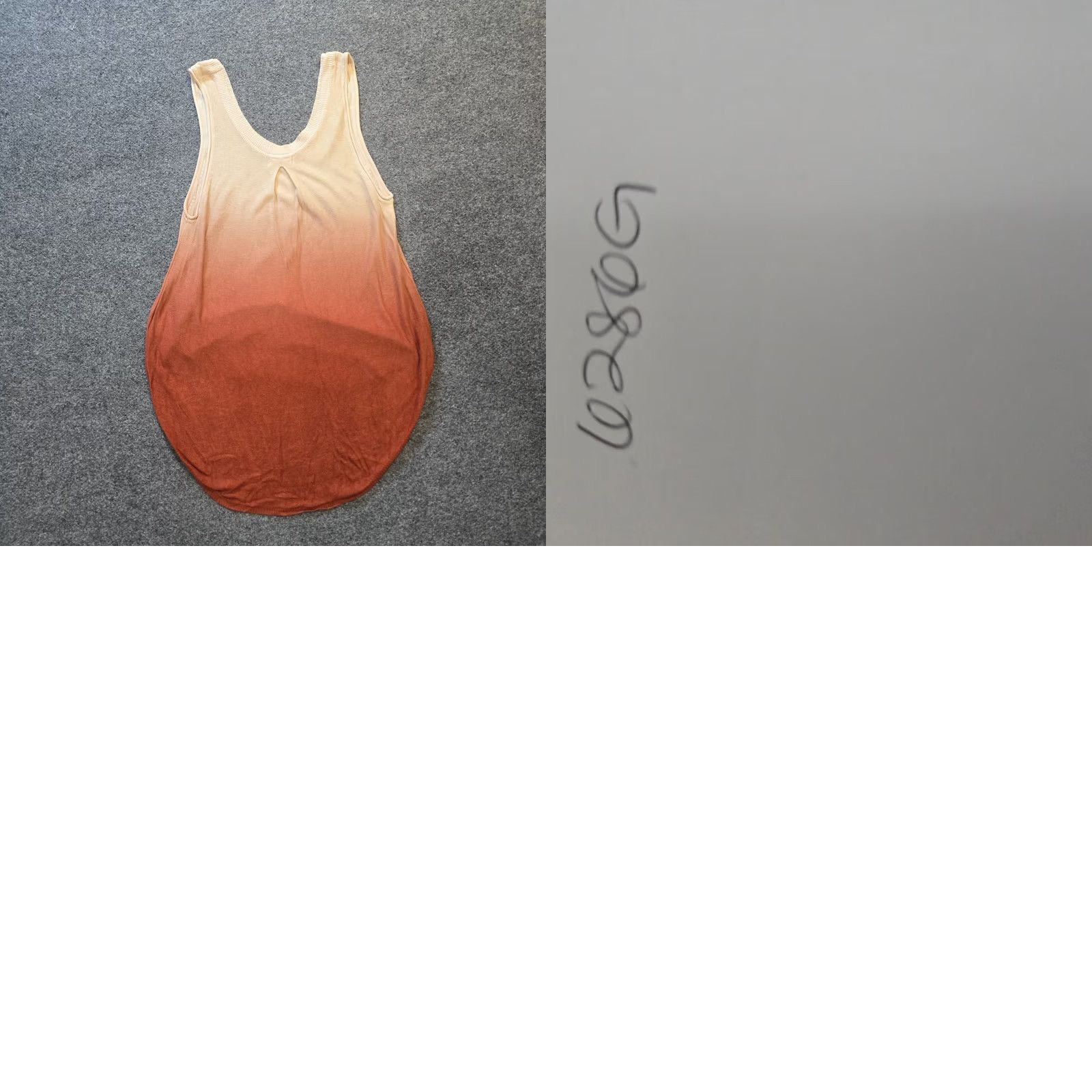 Vintage Silence & Noise Top Womens Size Medium Beige Orange Ombre Knit Tank Sleeveless Size M / US 6-8 / IT 42-44 - 8 Thumbnail