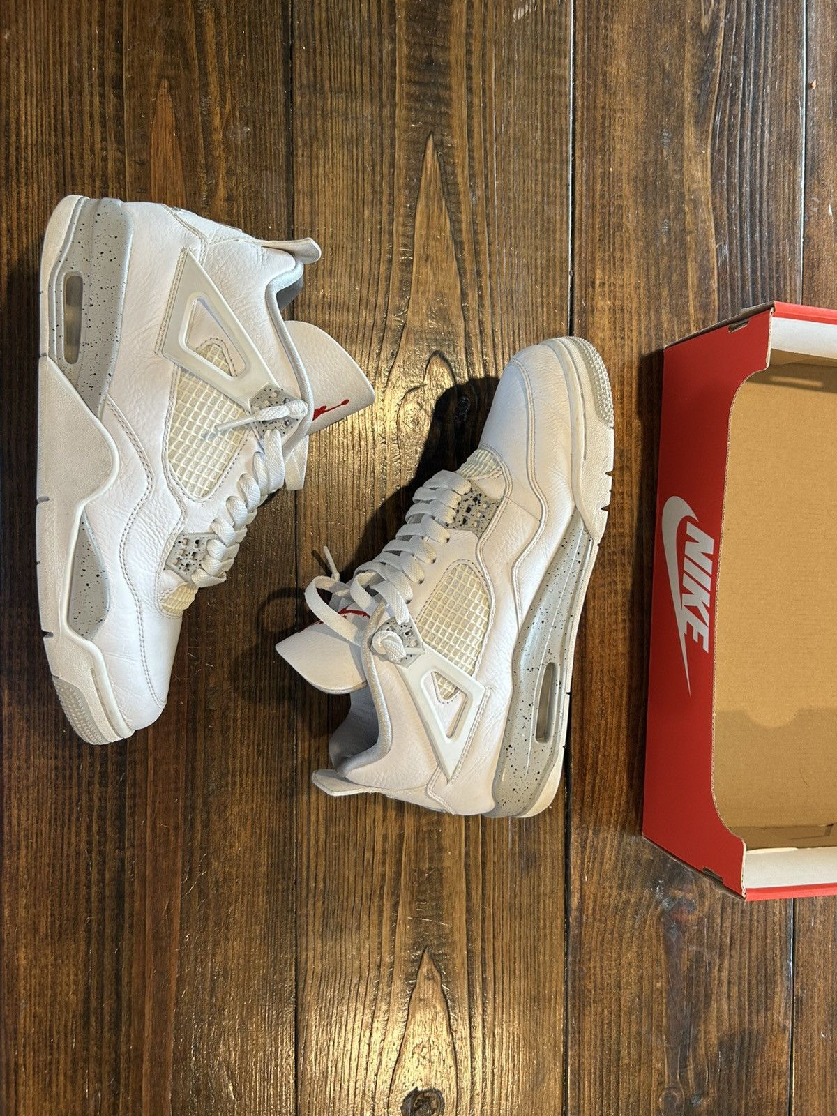 Nike Nike Jordan 4 retro white Oreo Size US 8.5 / EU 41-42 - 3 Thumbnail