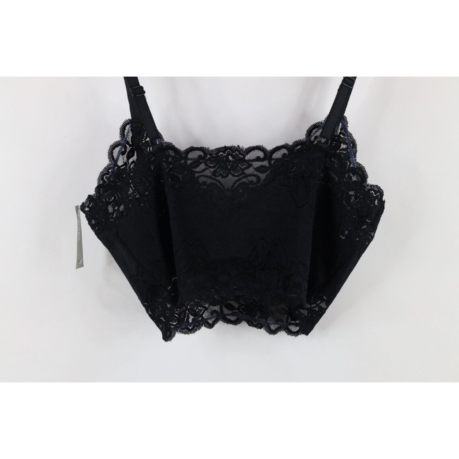 Vintage Deadstock Vintage 90s Flower Floral Lace Bralette Bra Size M / US 6-8 / IT 42-44 - 11 Thumbnail