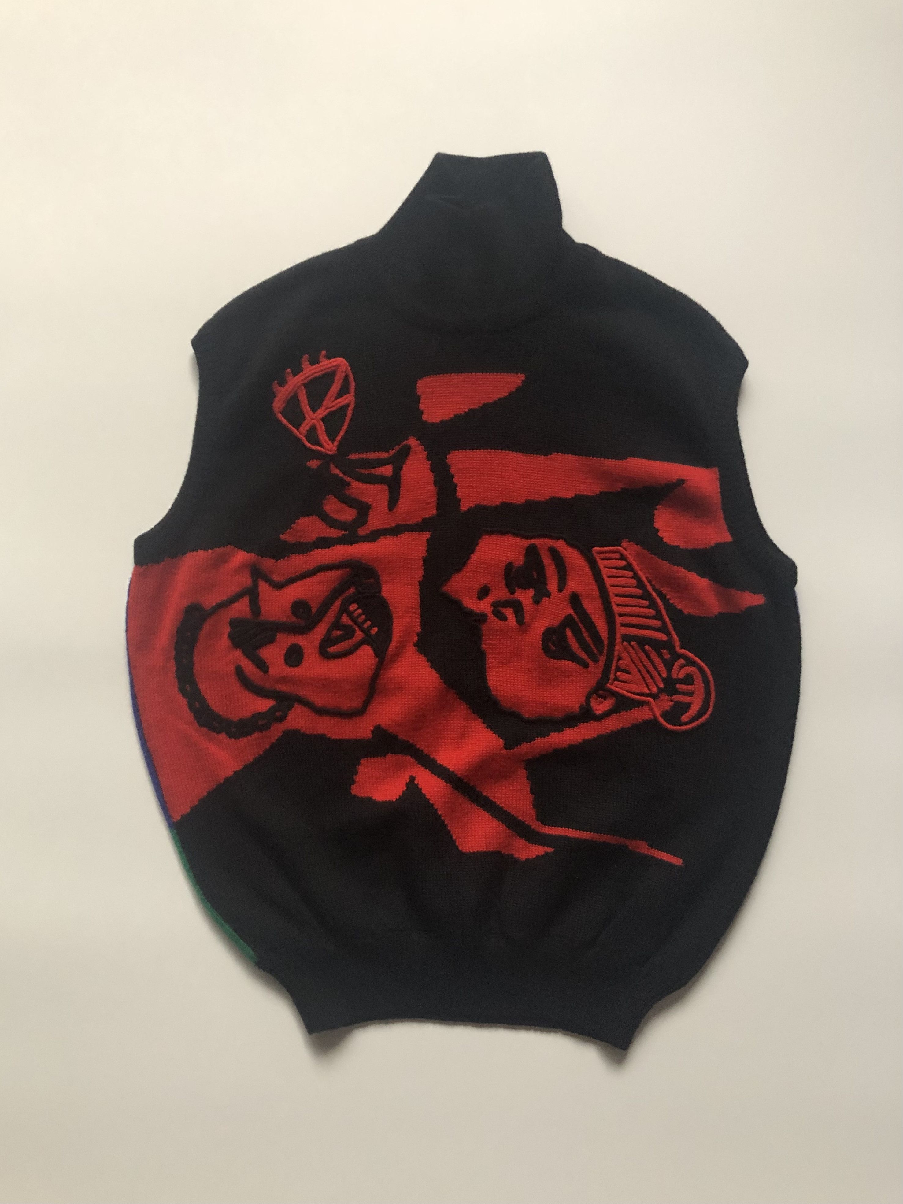 Versace × Vintage Vintage Gianni Versace Knit Vest Size US XXS / EU 40 - 1 Thumbnail