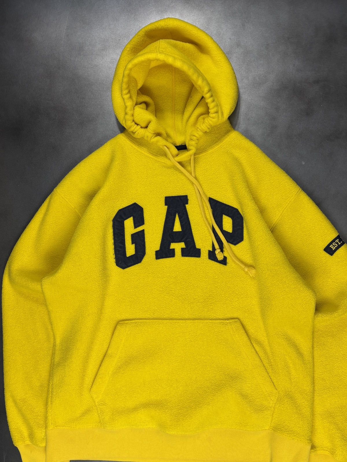 Gap × Vintage Vintage GAP Fleece Hoodie Pullover 1990s 2000s GAP Raglan Size US S / EU 44-46 / 1 - 2 Thumbnail